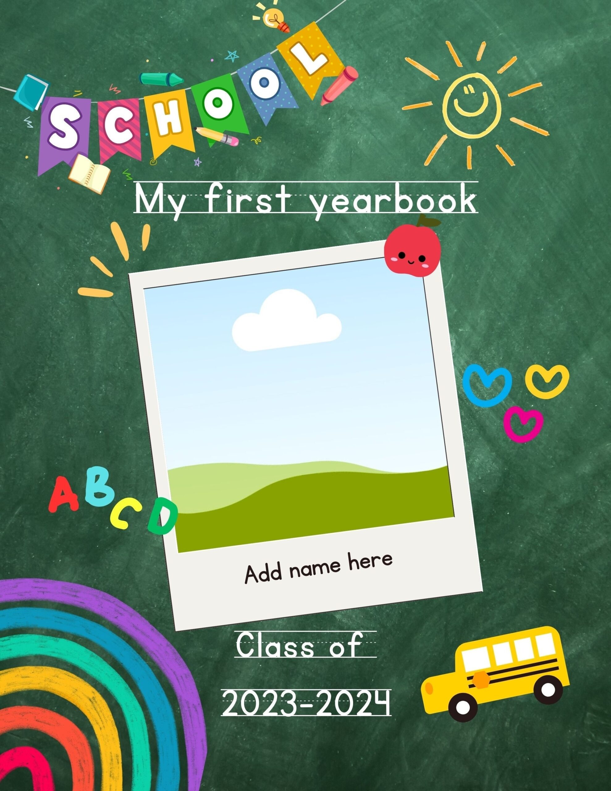 Free Printable Preschool Yearbook Template