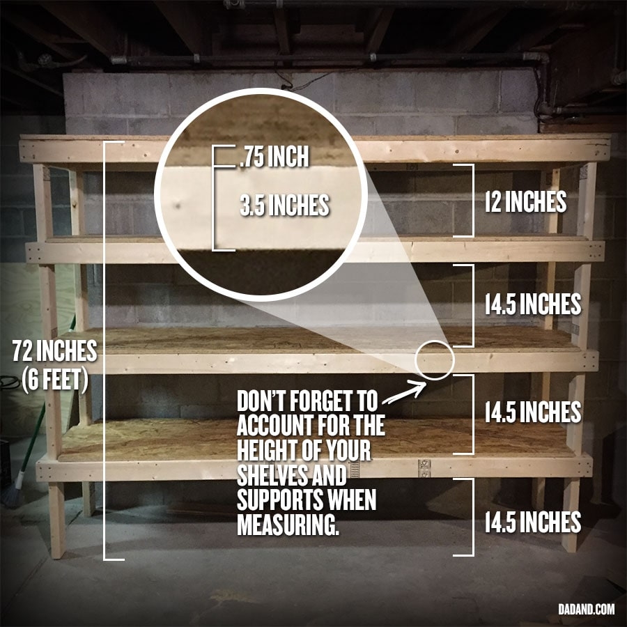 DIY 2x4 Shelving For Garage Or Basement Dadand DIY 2x4 Shelving For Garage Or Basement Dadand