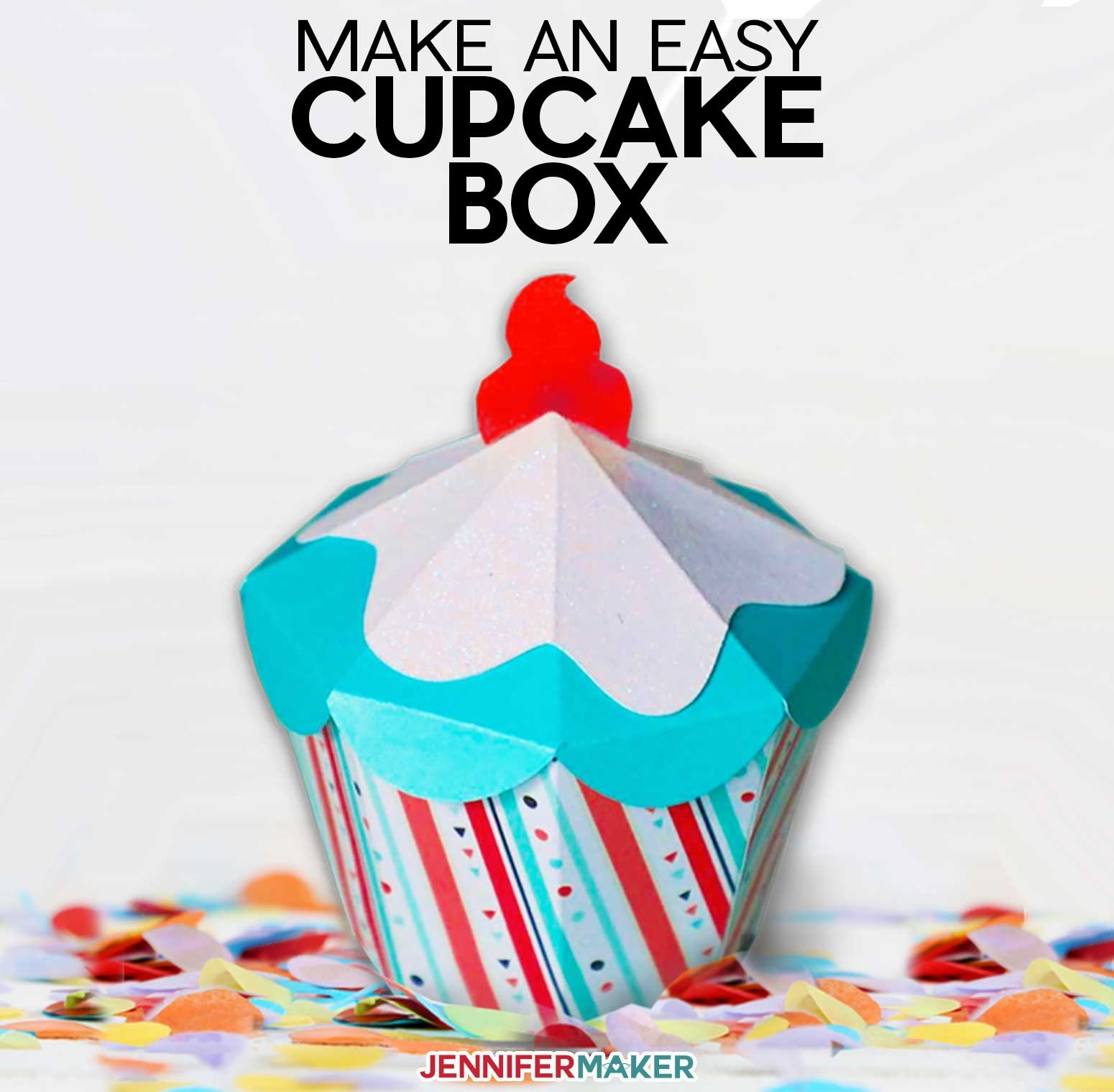 DIY Cupcake Gift Box Great For Gift Cards And Parties Jennifer Maker