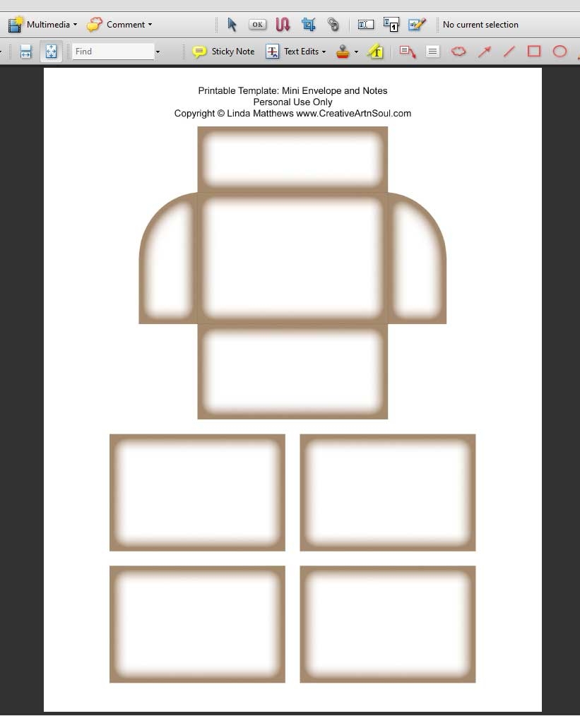 DIY Easy Mini Envelope And NoteCard Printable Junk Journal 