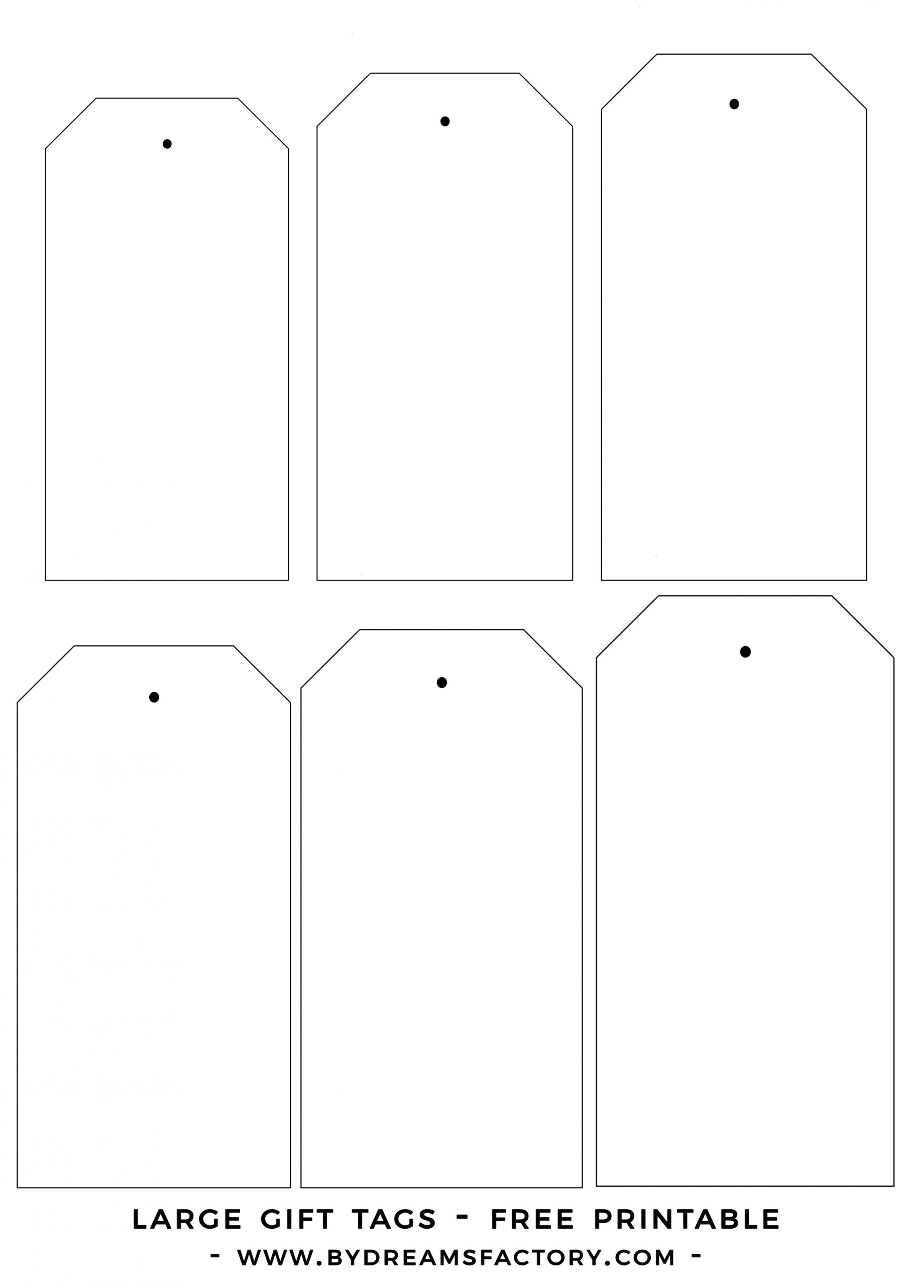 Free Printable Large Gift Tags Templates