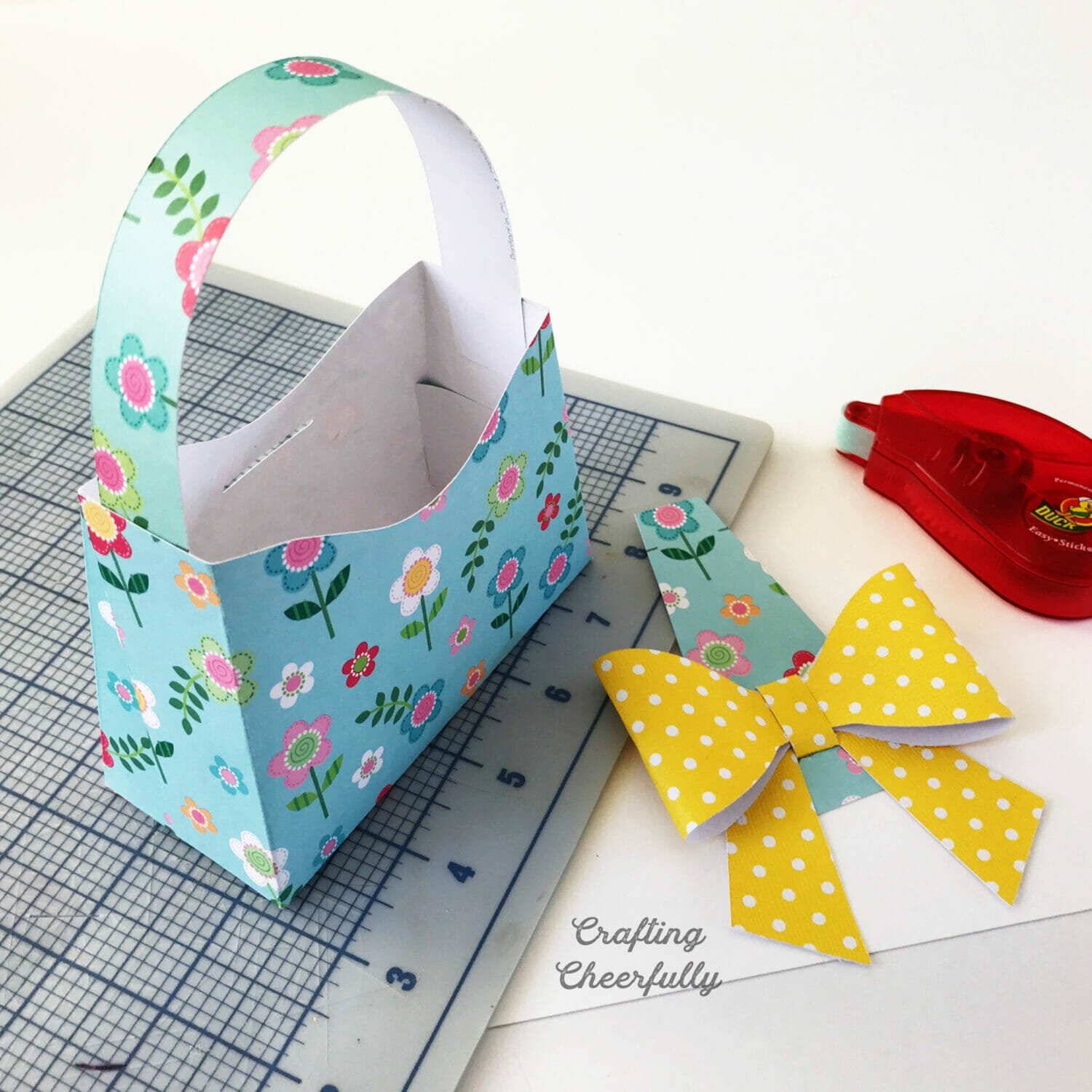 DIY Paper Purse Treat Box Free SVG Cut File Crafting Cheerfully