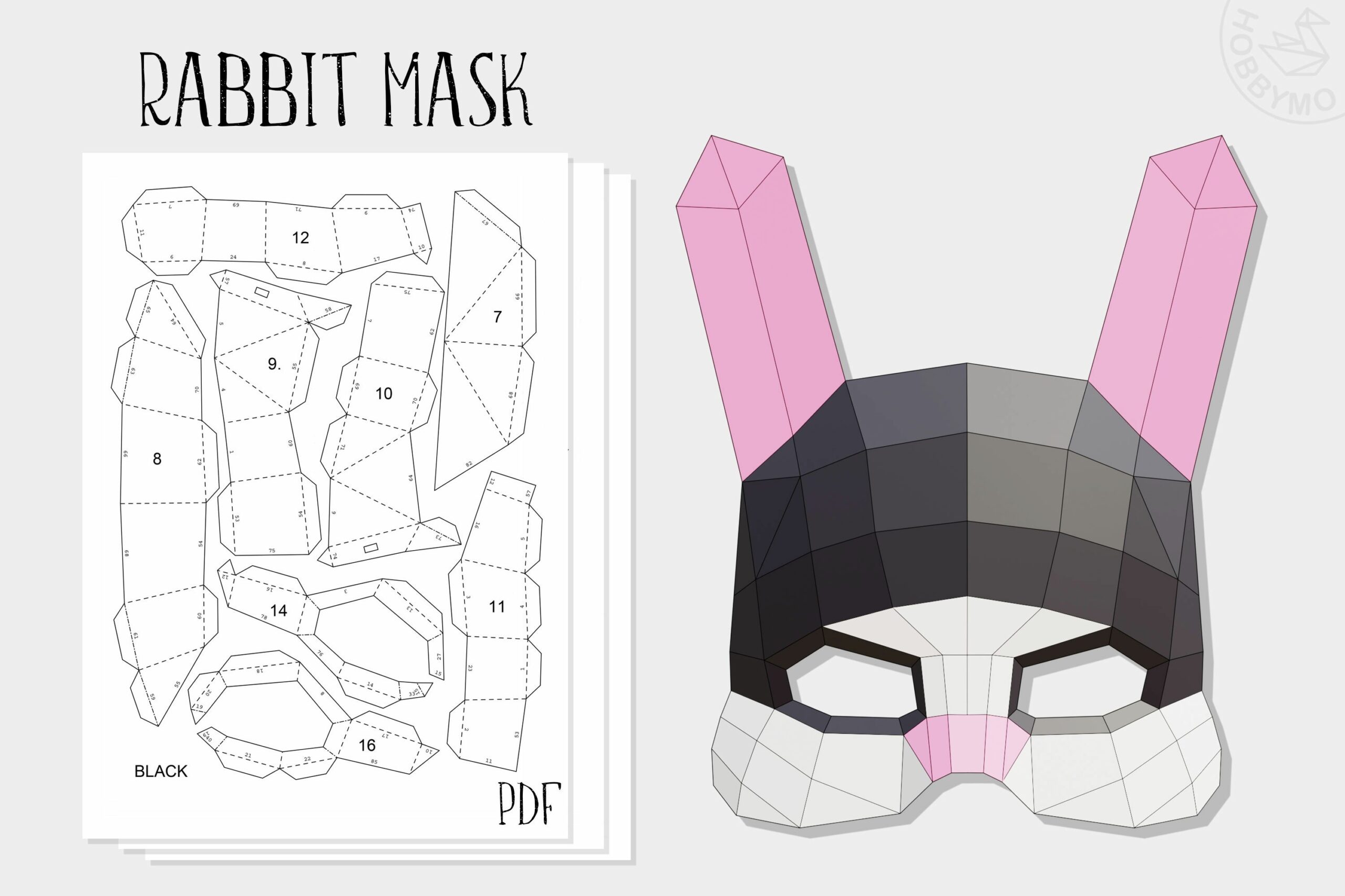 Free Printable Rabbit Mask Template Pdf