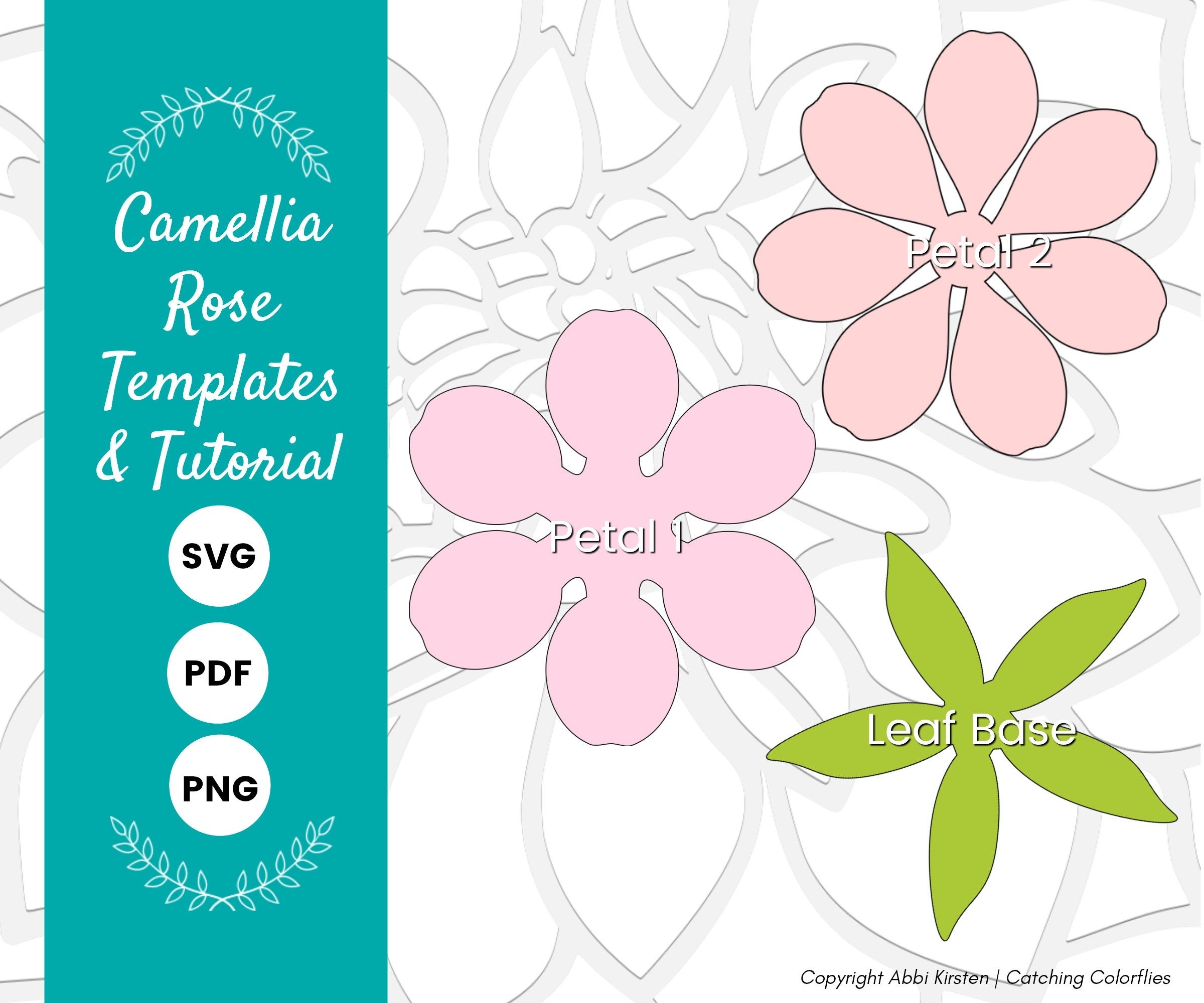 Free Printable Rose Flower Template