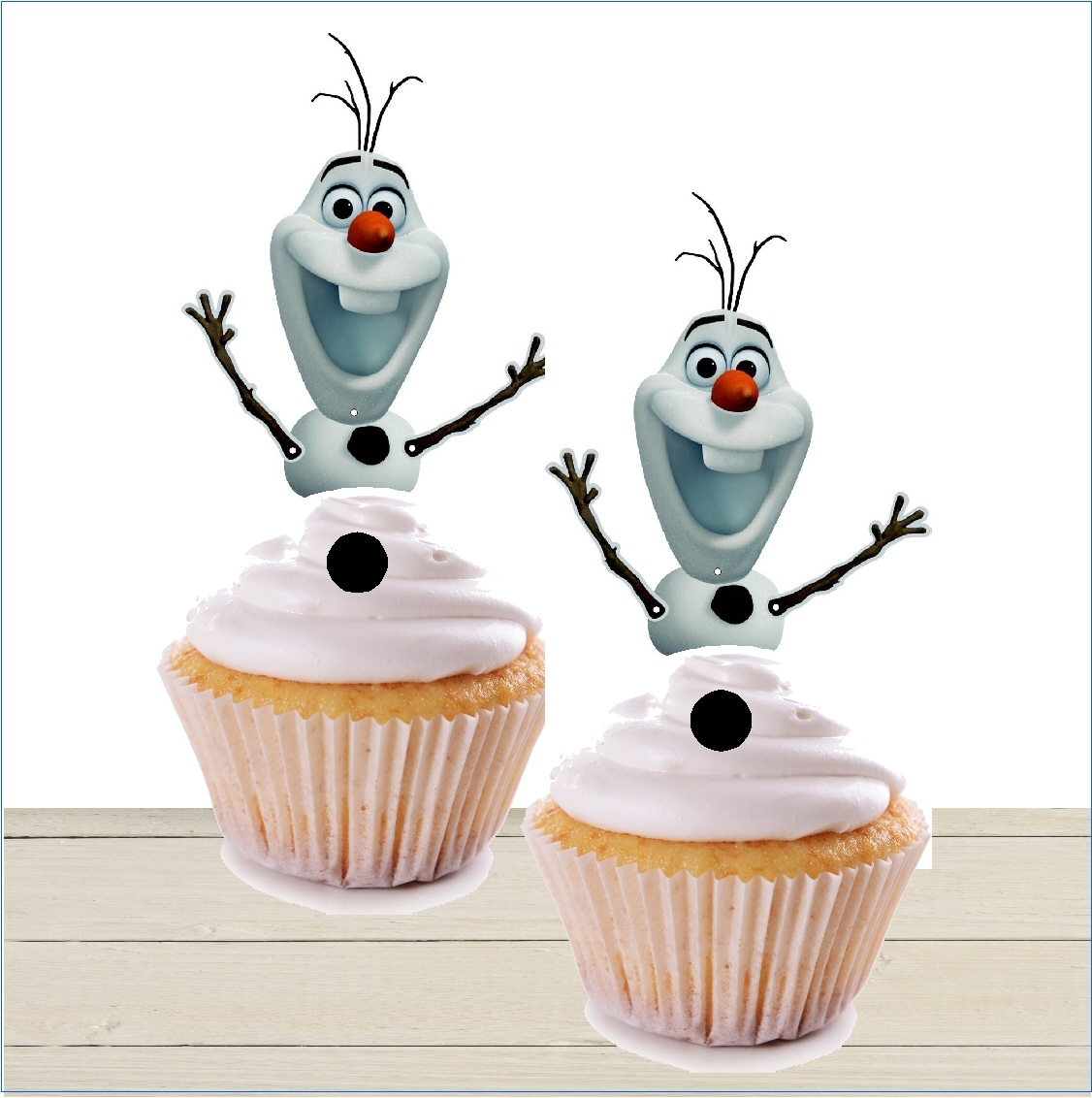 DIY Party Mom Olaf The Snowman Cupcake Topper Printable DIY Party Mom Olaf The Snowman Cupcake Topper Printable