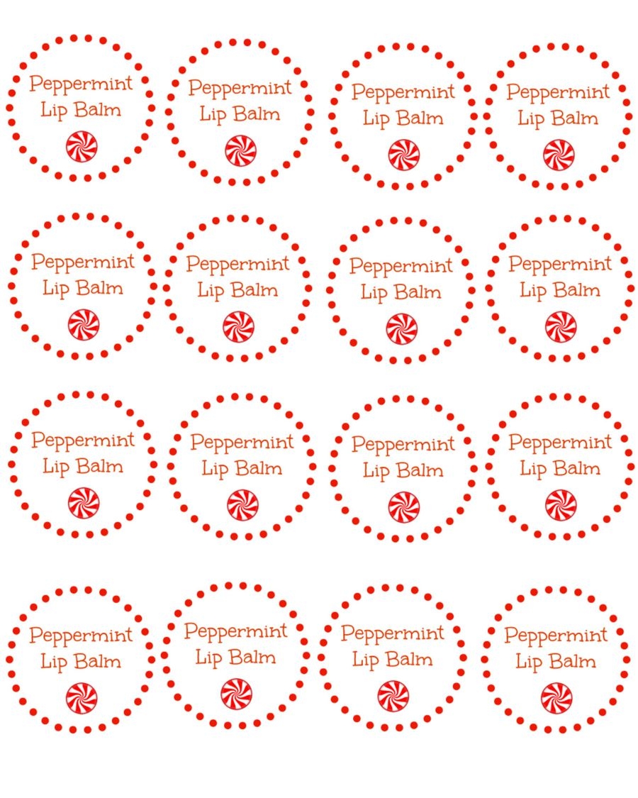 Free Printable Lip Balm Template