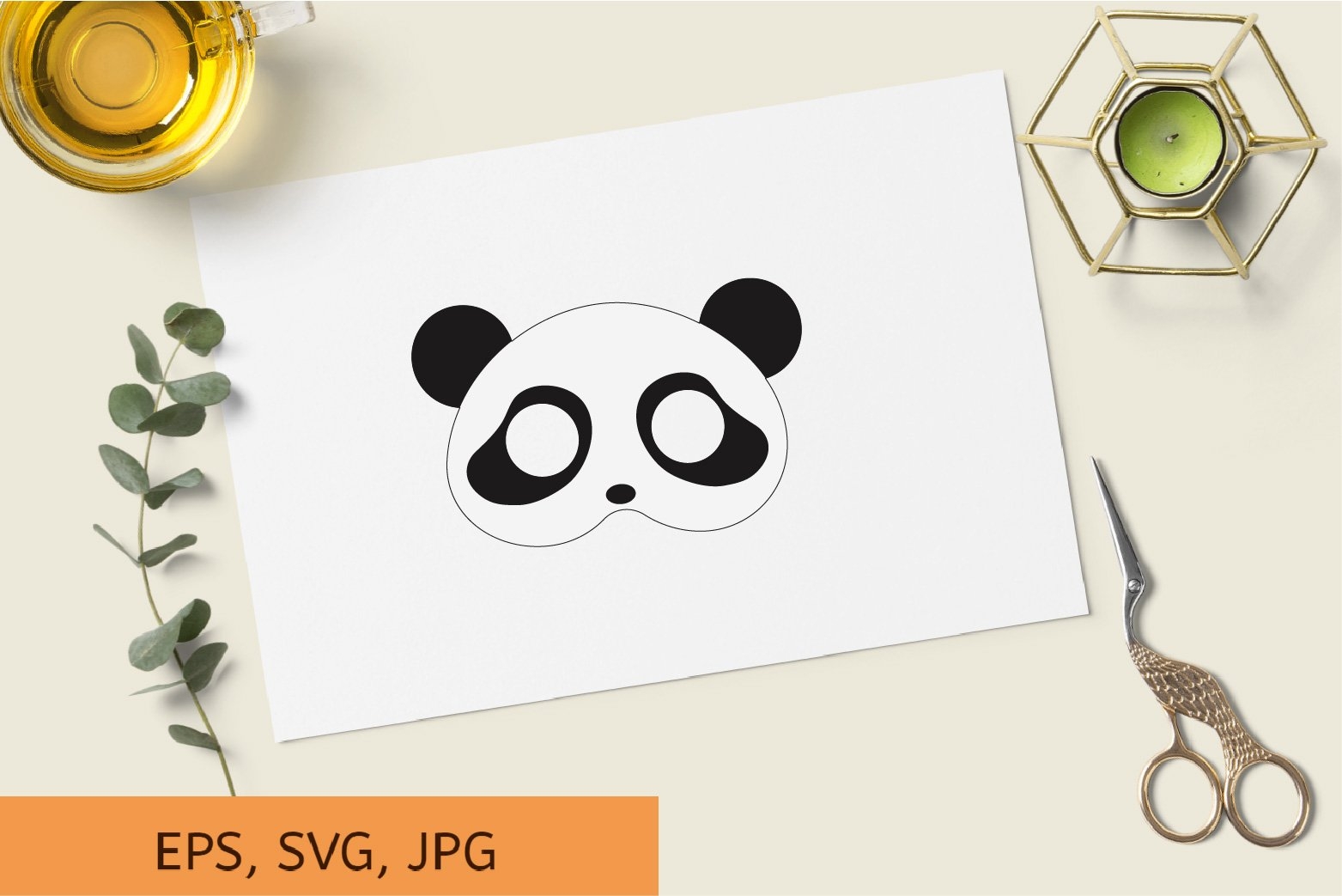 Free Printable Panda Mask Template