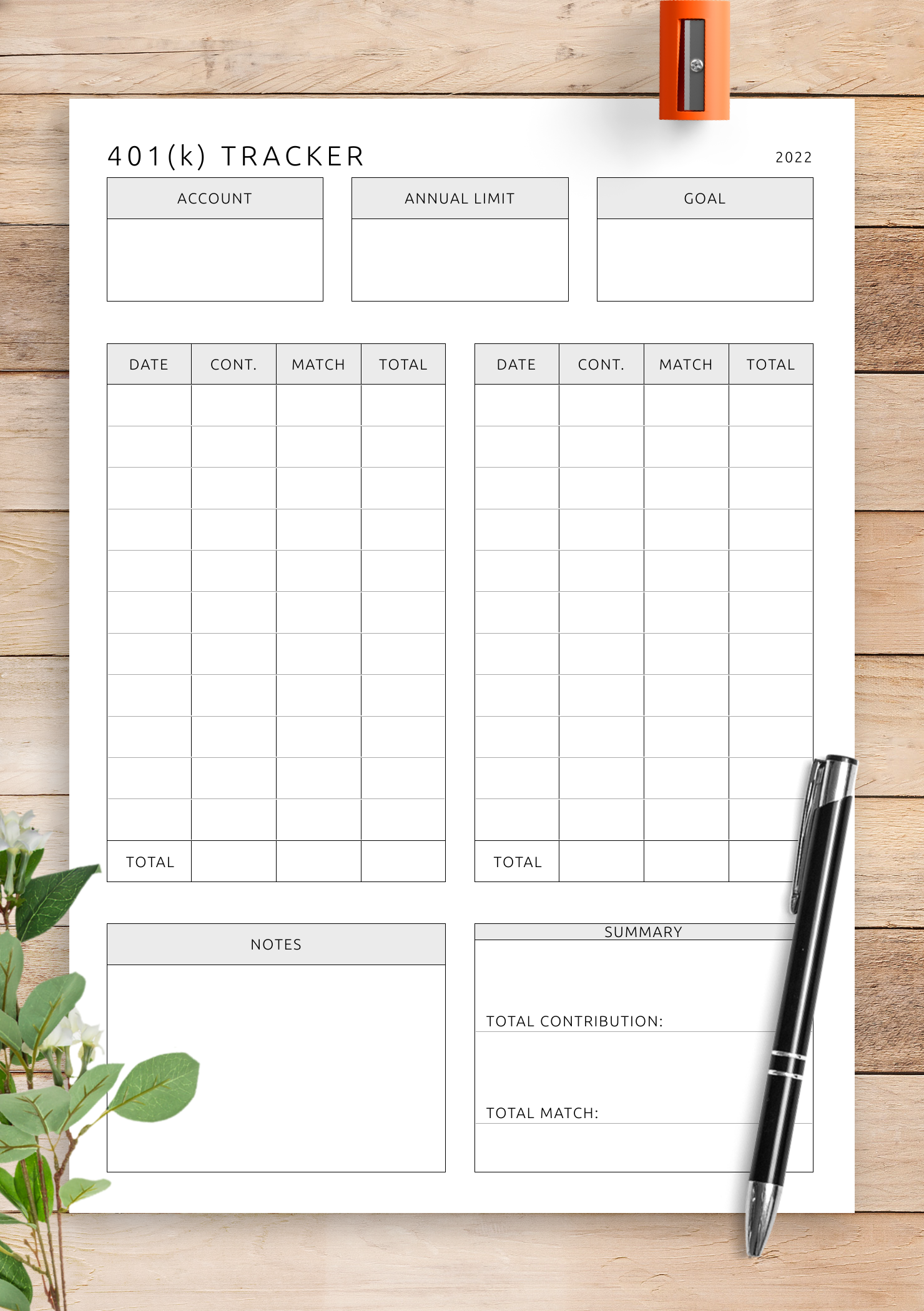 Free Printable Retirement Info Sheet Template