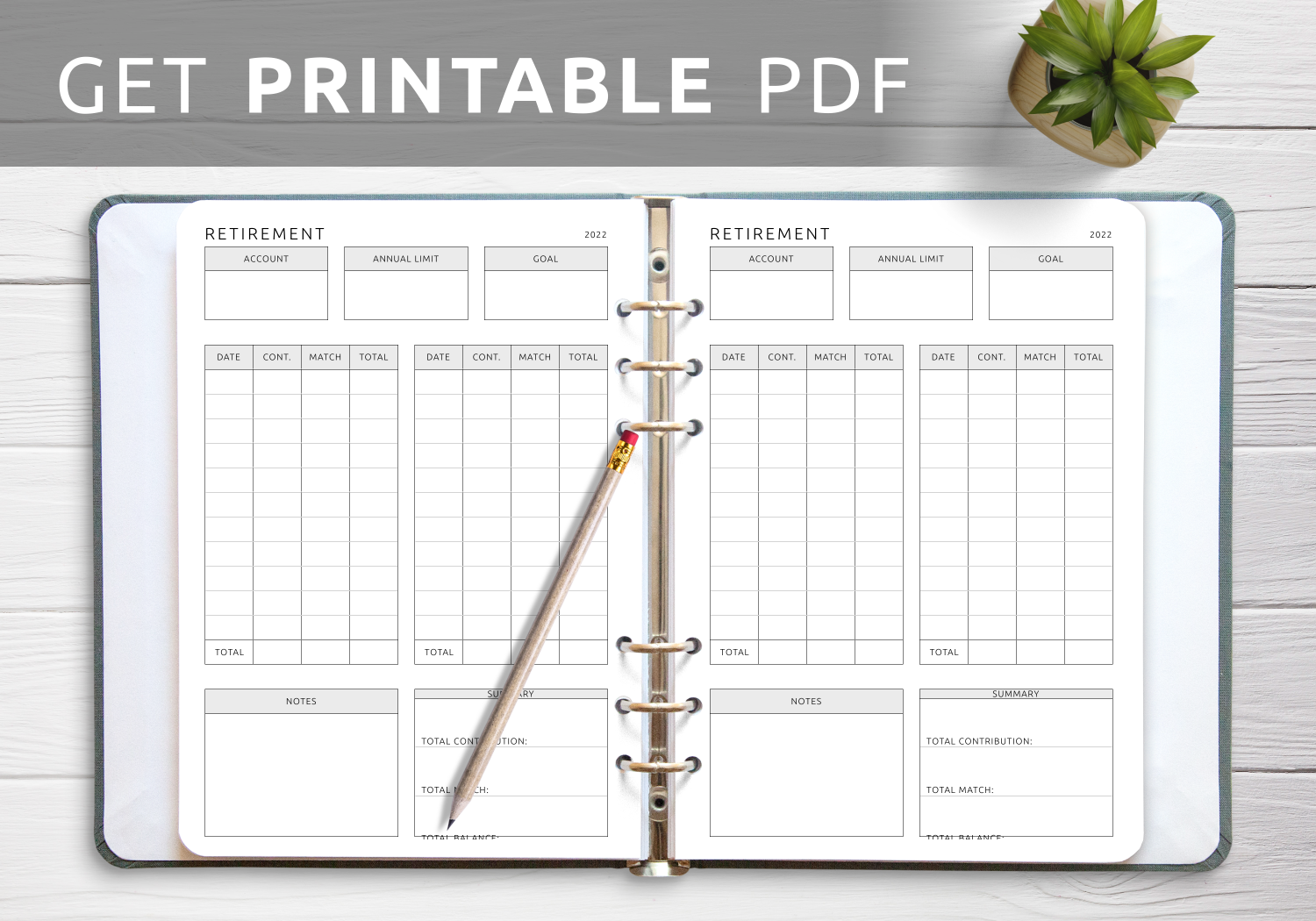 Free Printable Retirement Info Sheet Template