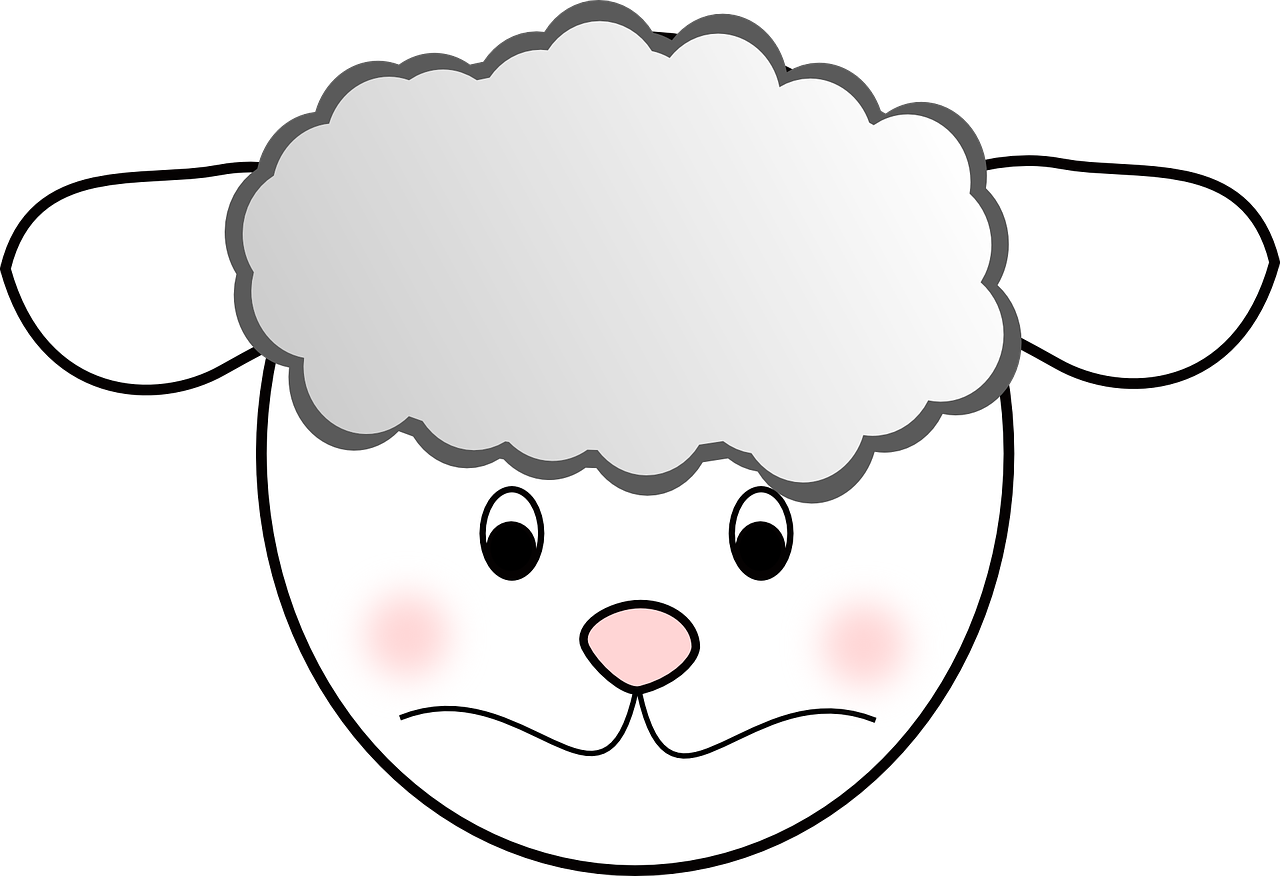 Free Printable Sheep Face Template