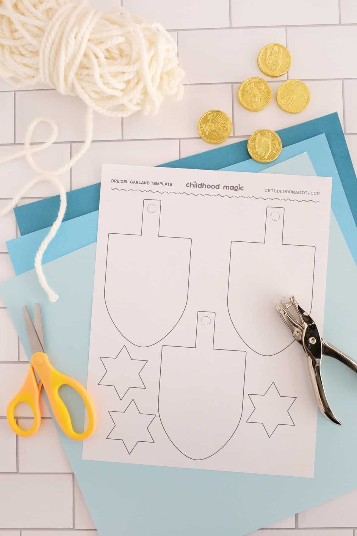 Free Printable Paper Dreidel Template Free Printable Paper Dreidel Template