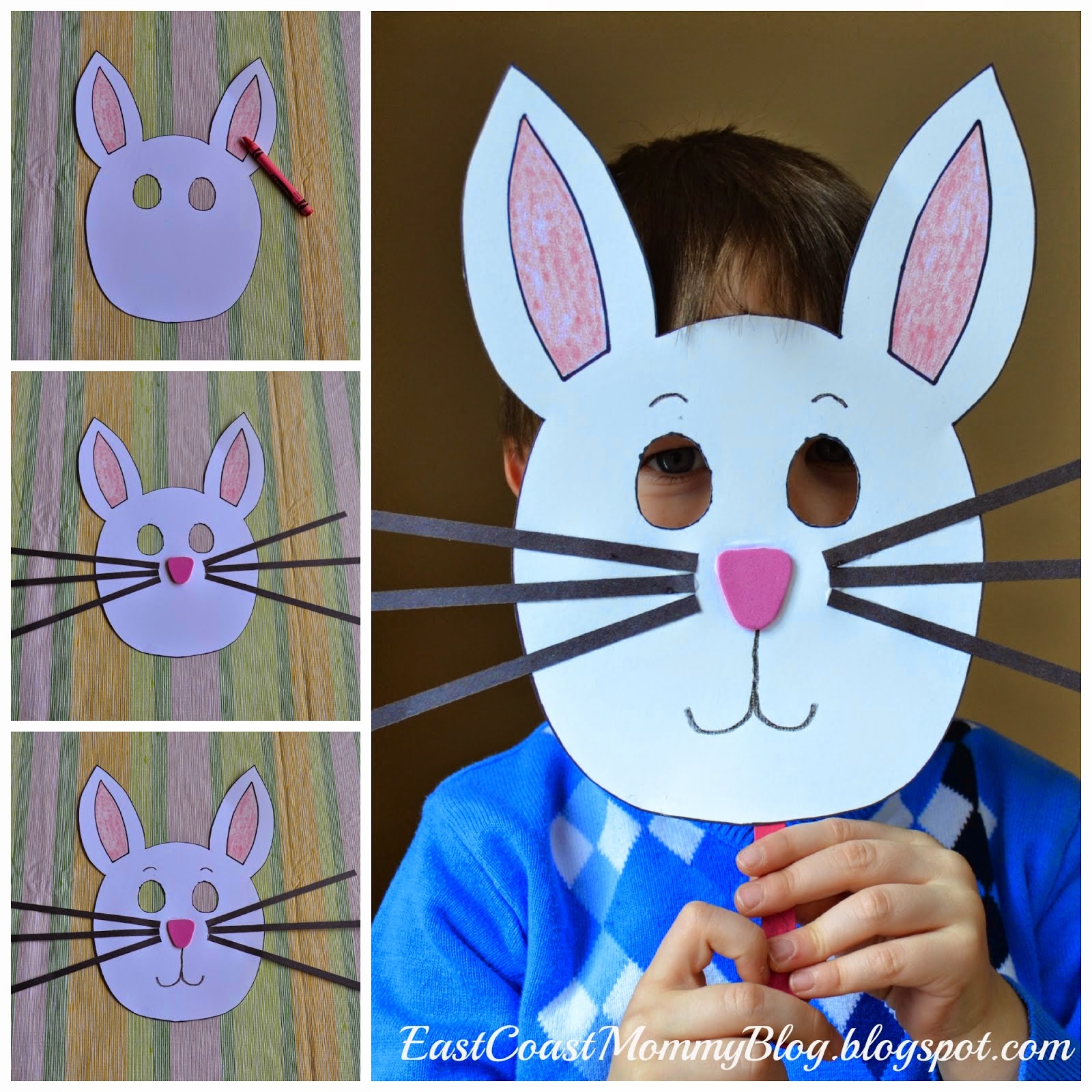 East Coast Mommy Bunny Mask For Preschoolers With FREE Printable Template East Coast Mommy Bunny Mask For Preschoolers With FREE Printable Template