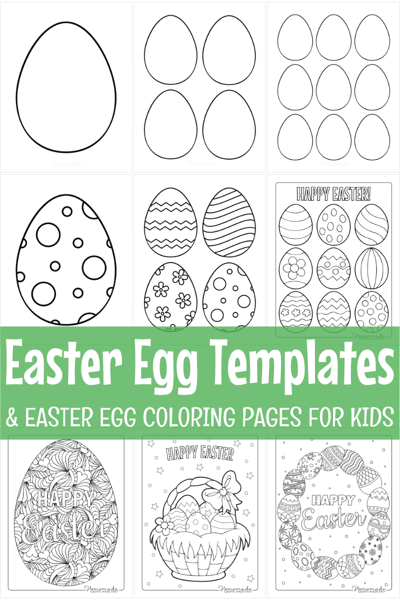 Easter Egg Coloring Pages U0026 Free Printable Templates