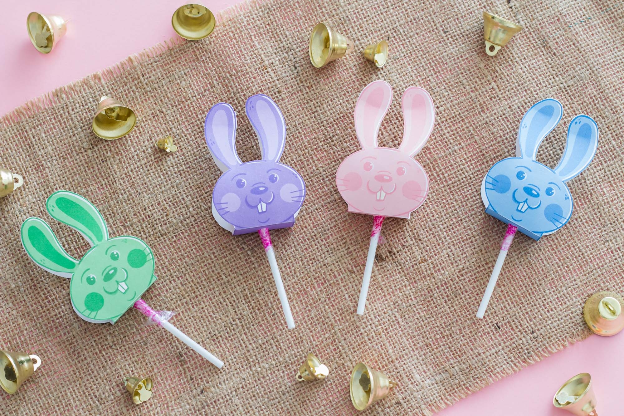 Easter Rabbit Lollipop Cover printable Mister Lapin