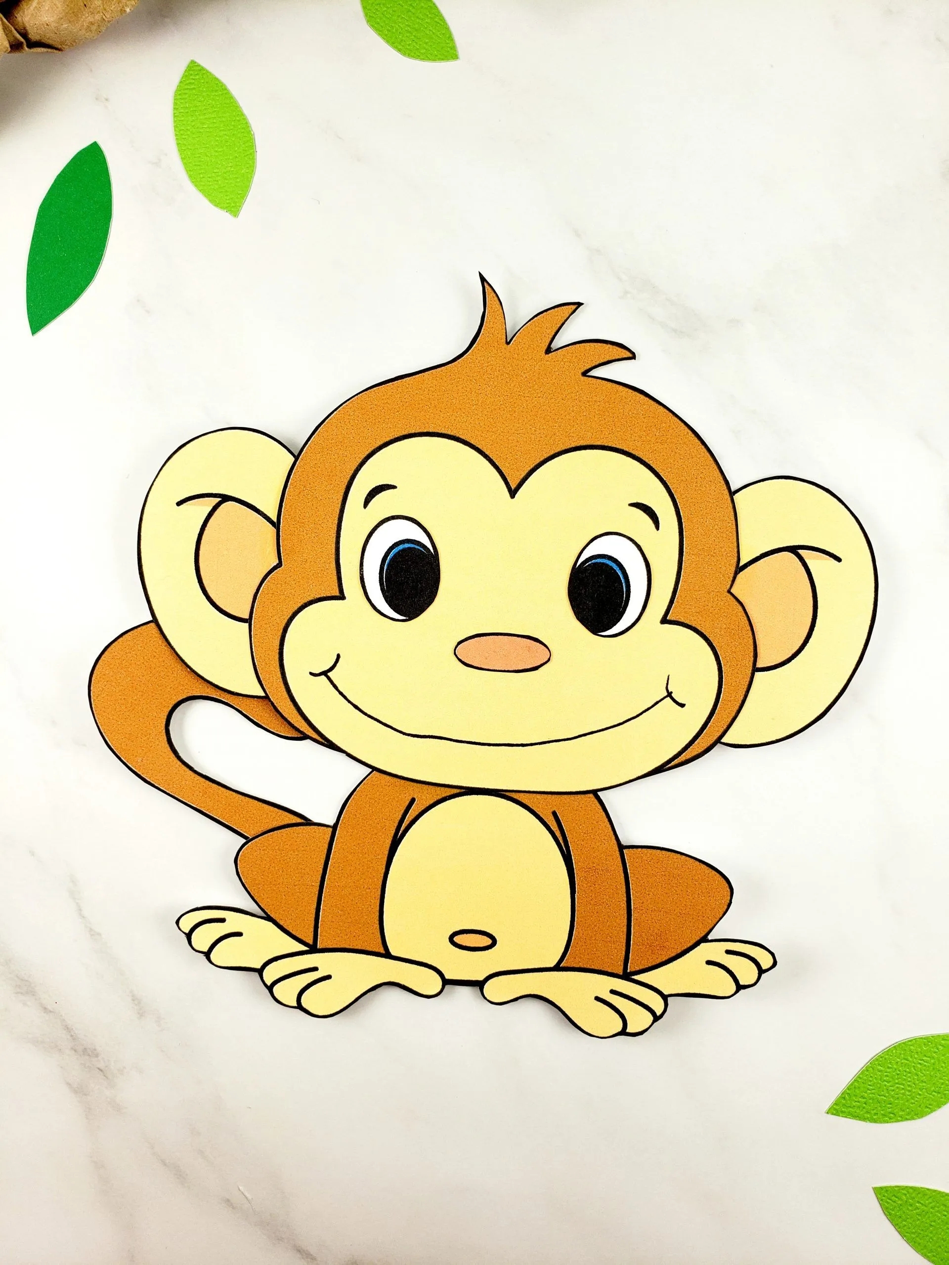 Easy Build a Monkey Craft For Kids With FREE Template Simple Mom Easy Build a Monkey Craft For Kids With FREE Template Simple Mom