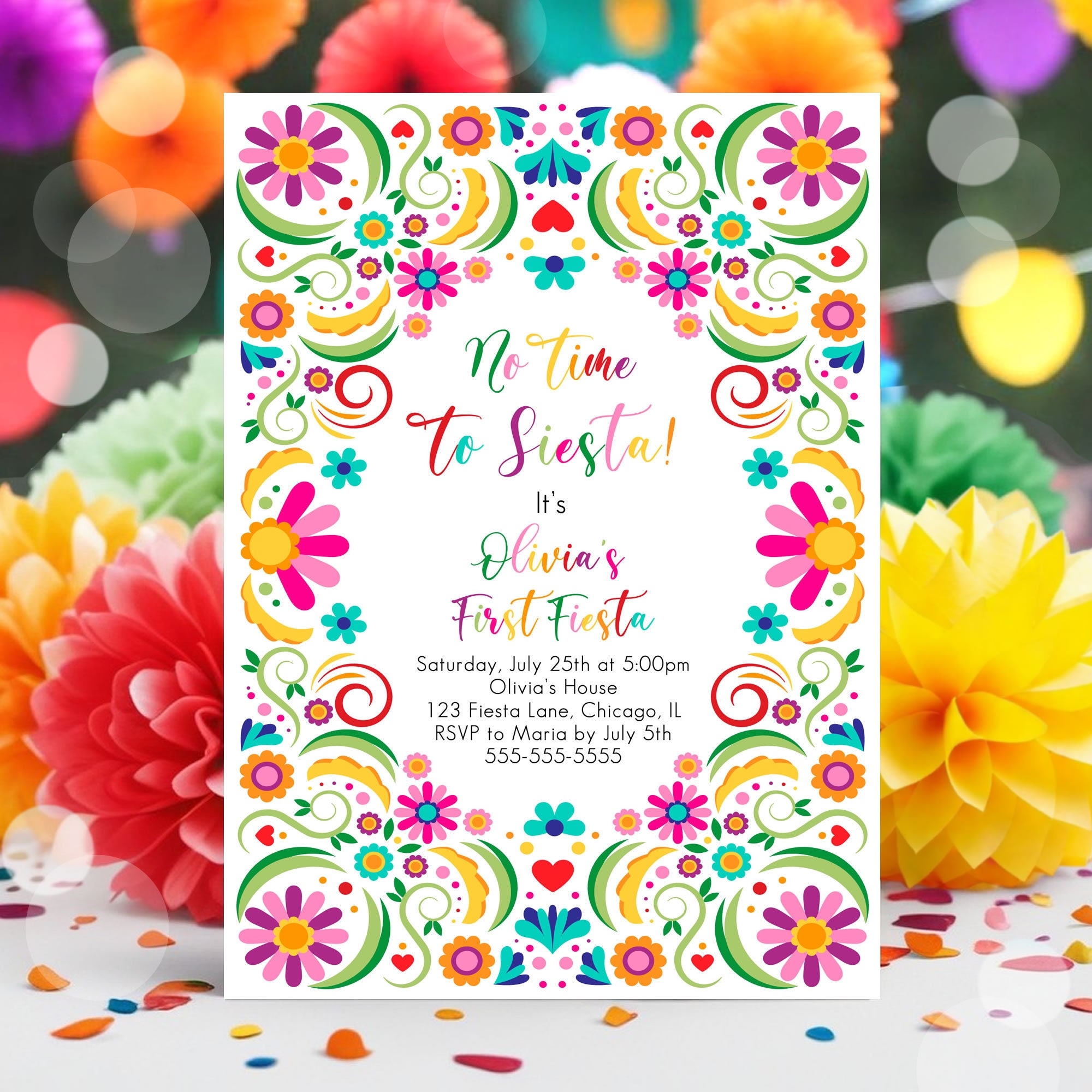 Free Printable Mexican Fiesta Invitation Templates