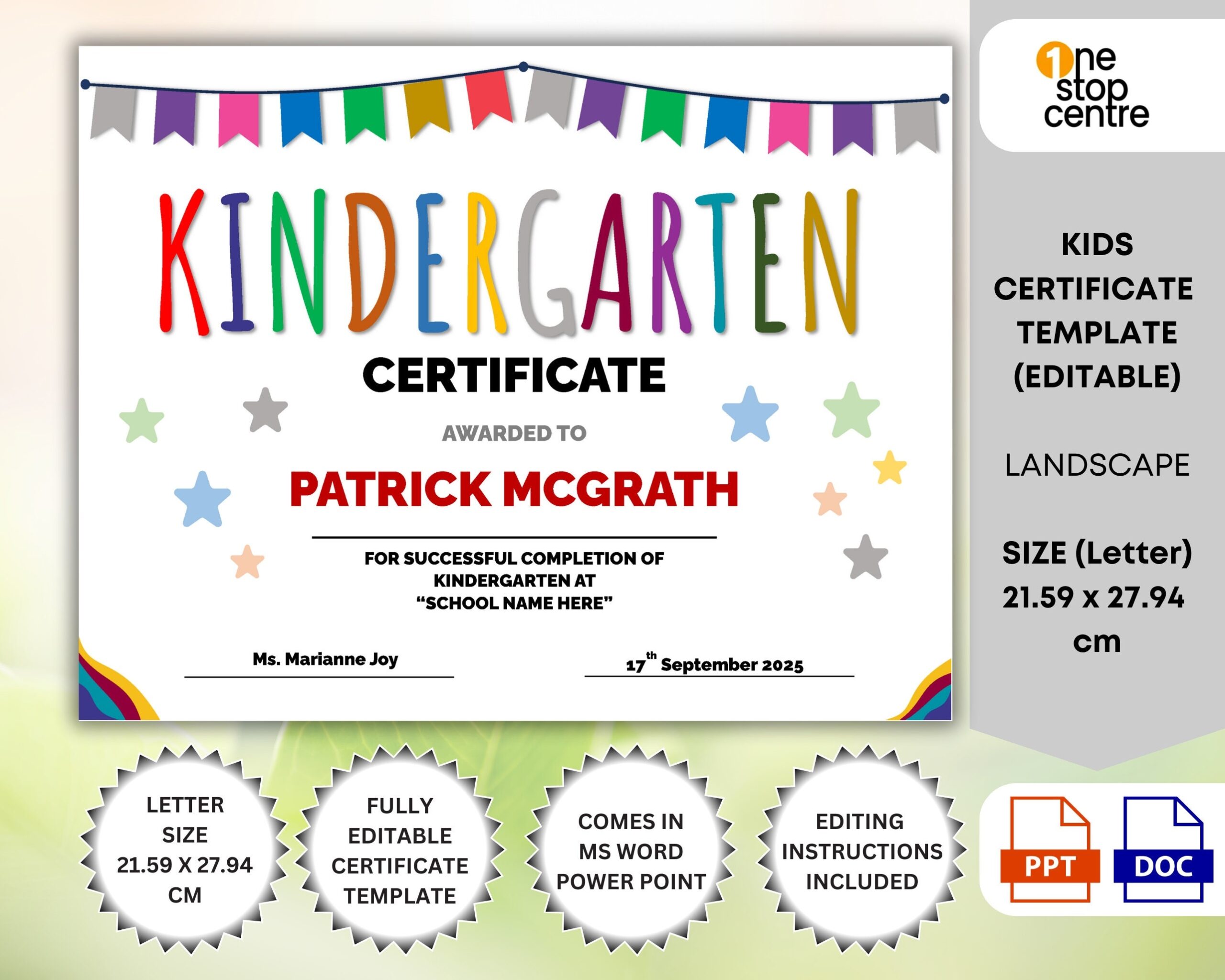 Free Printable Kid Certificate Templates