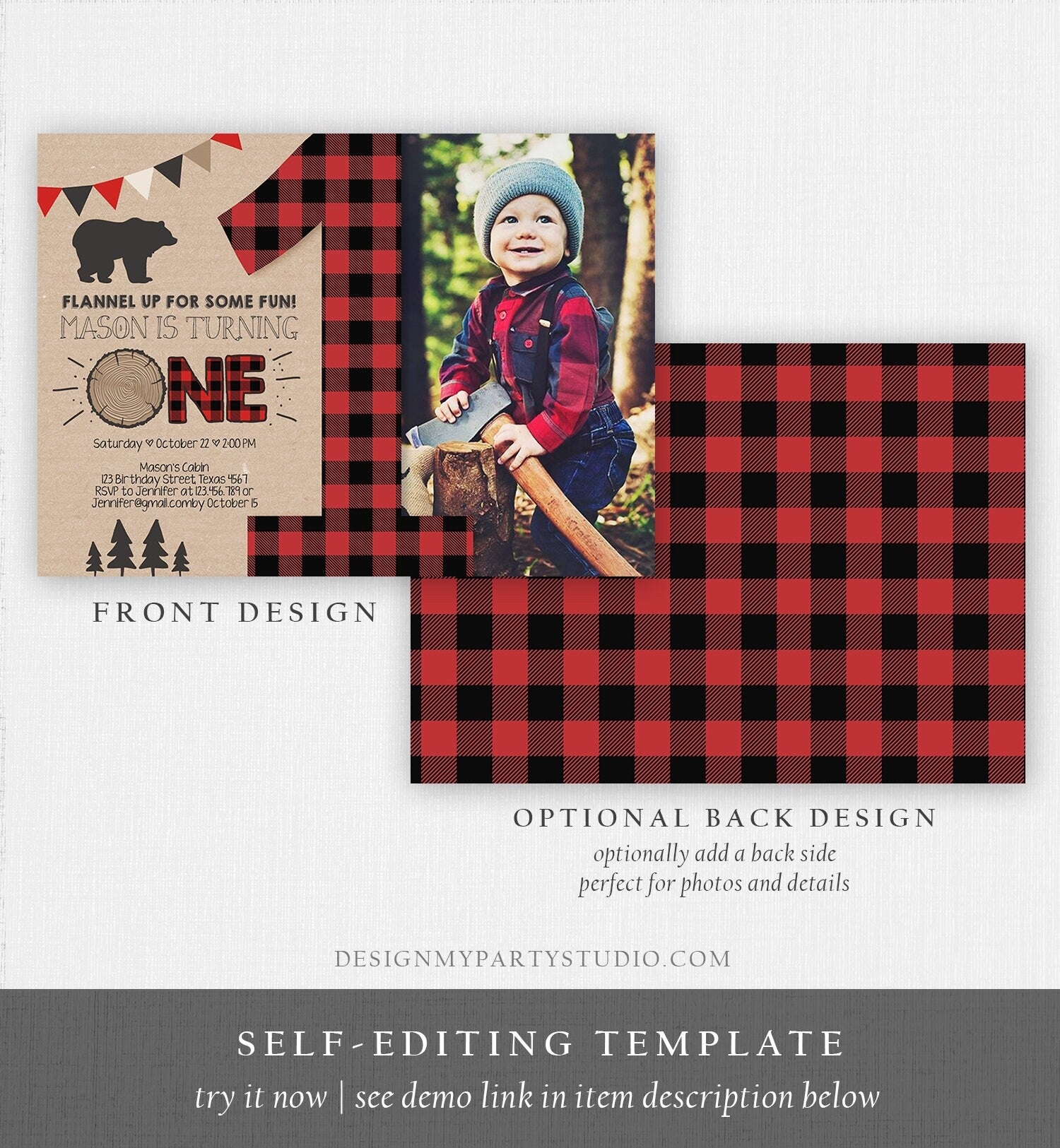 Editable Lumberjack Birthday Invitation First Birthday 1st Boy Worksheets Library Editable Lumberjack Birthday Invitation First Birthday 1st Boy Worksheets Library