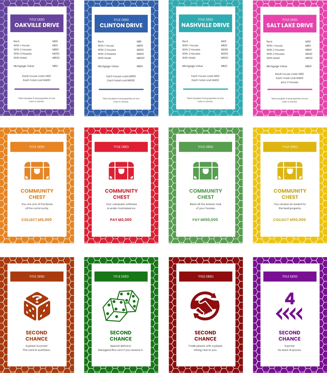 Editable Monopoly Templates In PDF To Download