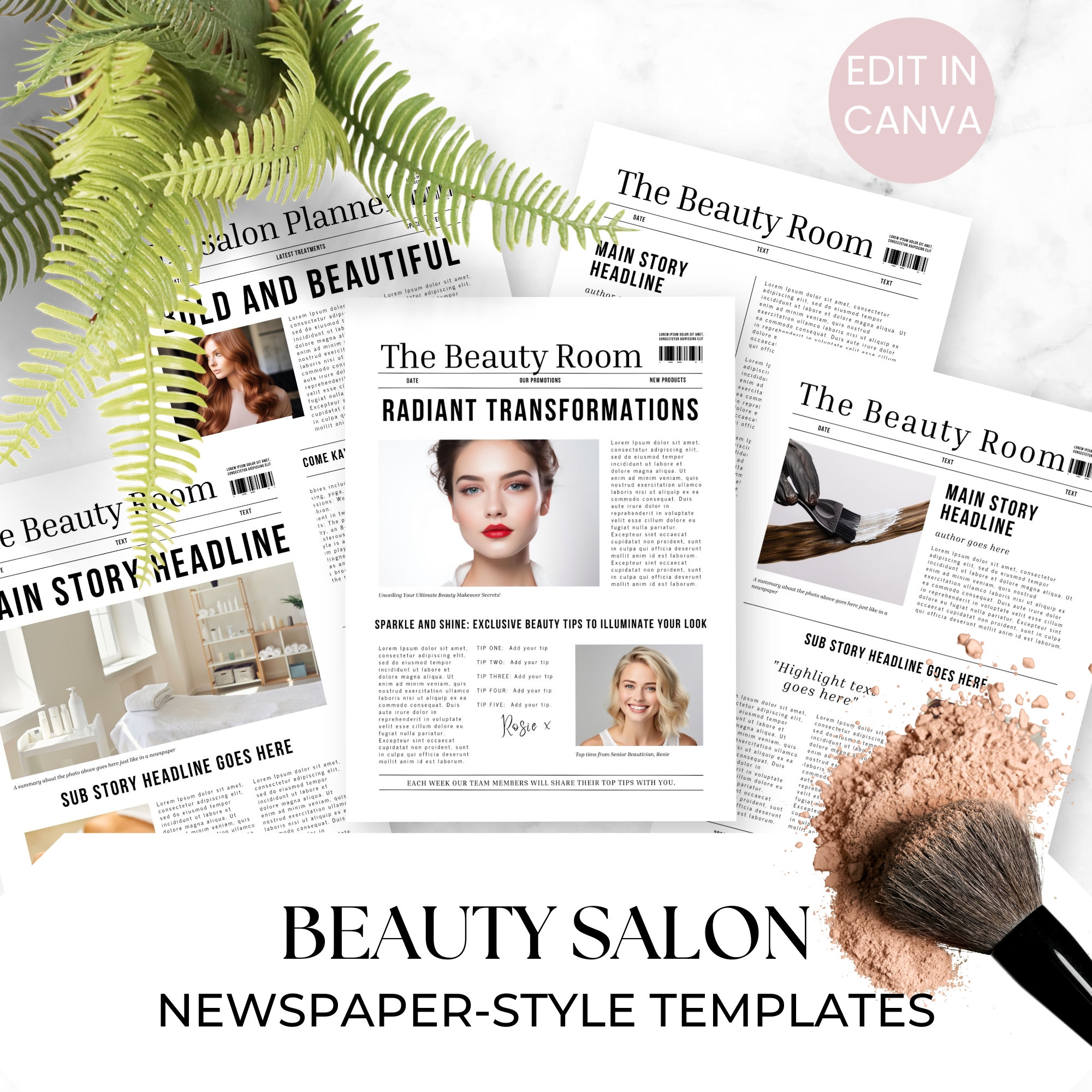 Free Printable Salon Newsletter Templates
