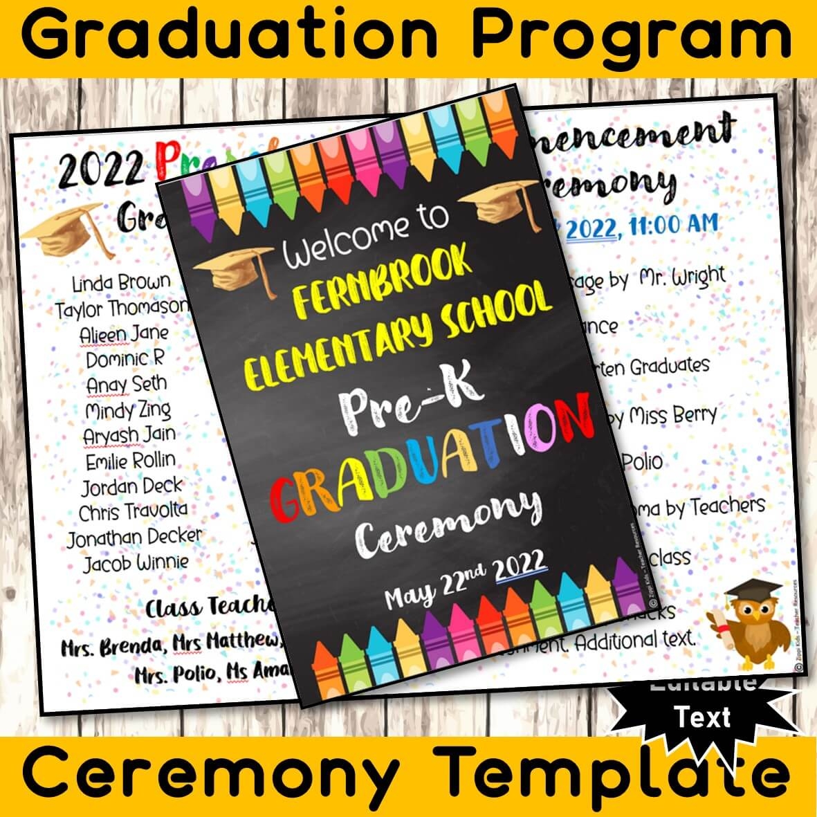 Free Printable Preschool Graduation Invitation Template Free Printable Preschool Graduation Invitation Template