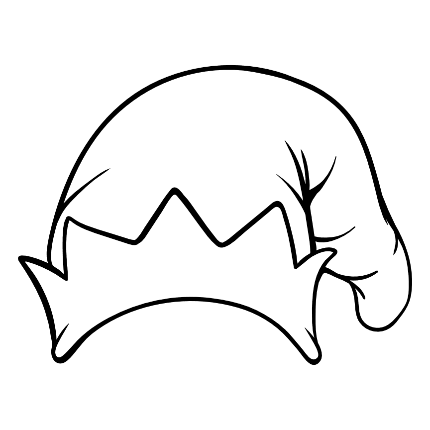 Free Printable Outline Elf Template