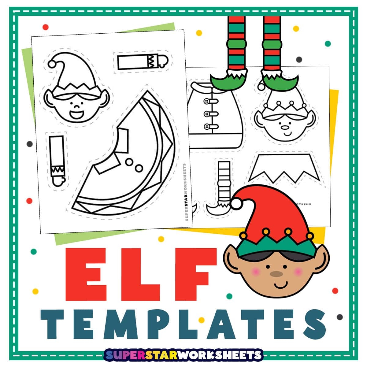 Free Printable Outline Elf Template