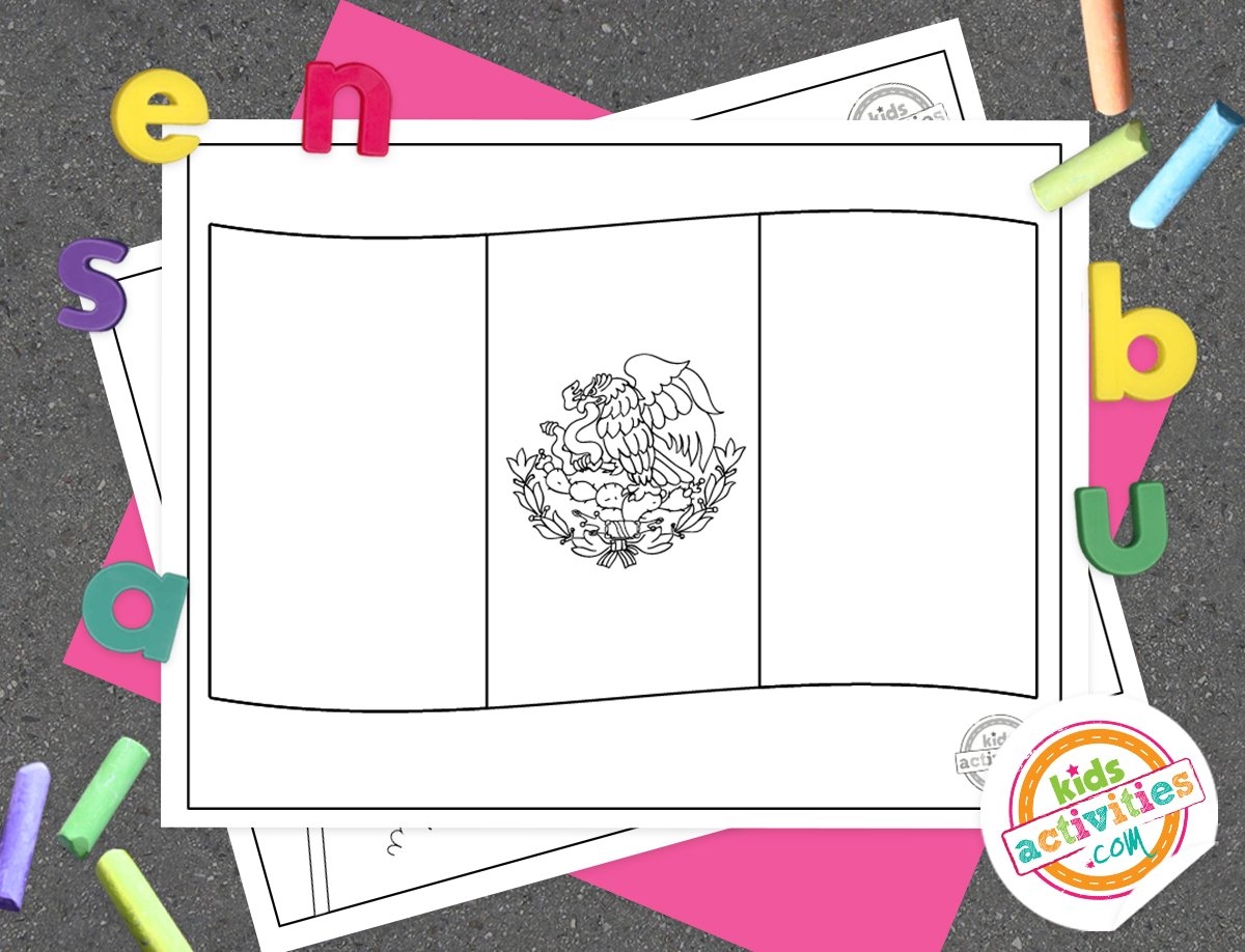 Festive Mexican Flag Coloring Pages Kids Activities Blog Festive Mexican Flag Coloring Pages Kids Activities Blog