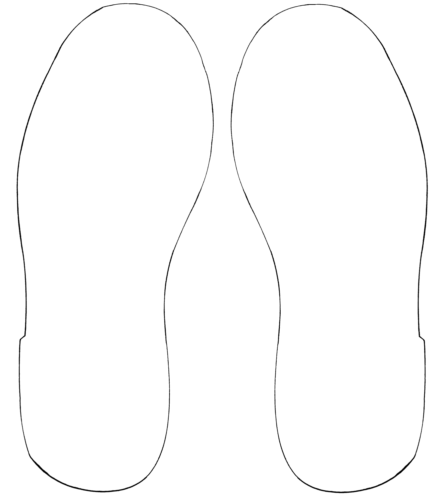 Free Printable Shoe Sole Template