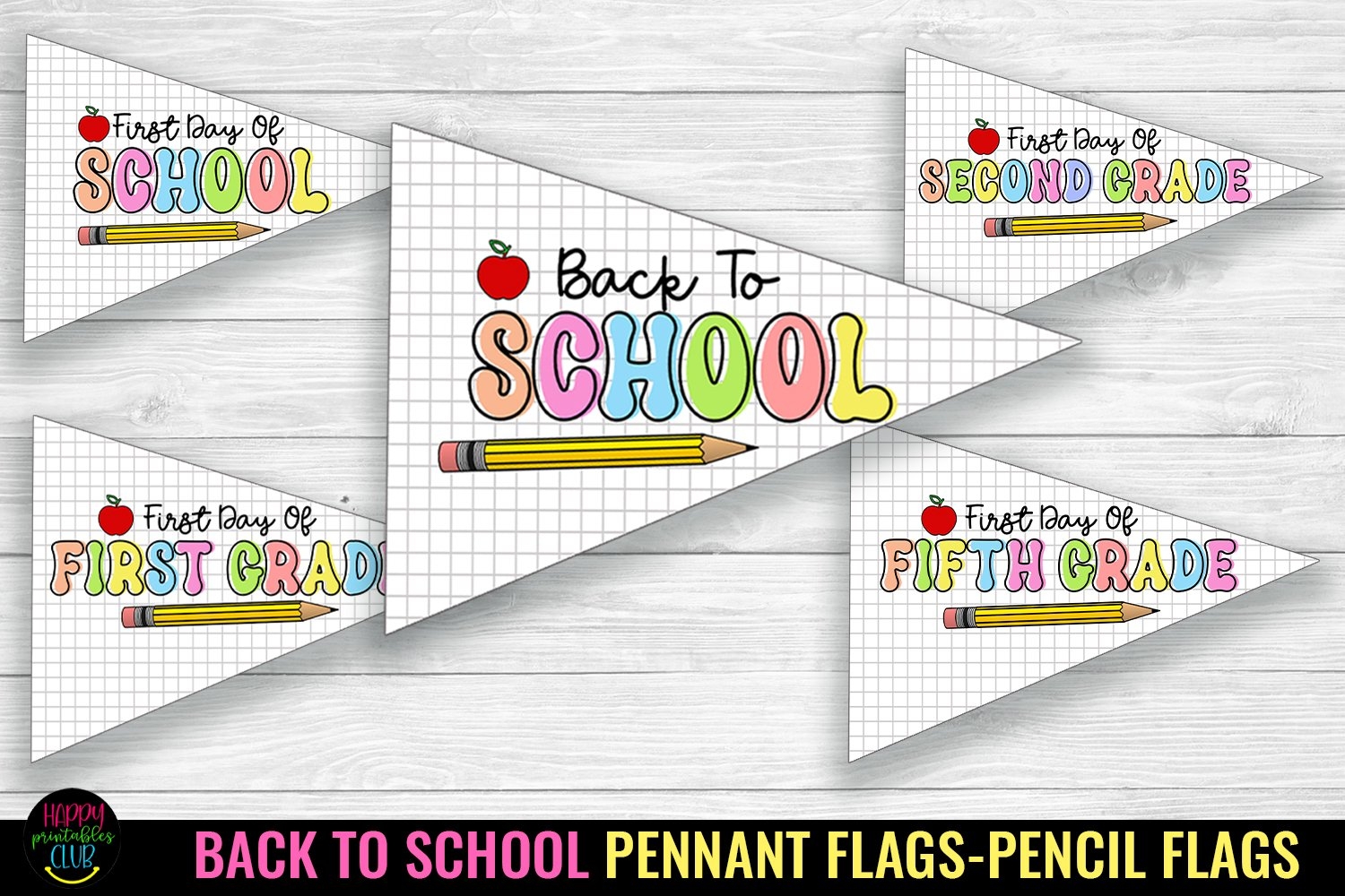 Free Printable Pencil Pennant Template Free Printable Pencil Pennant Template