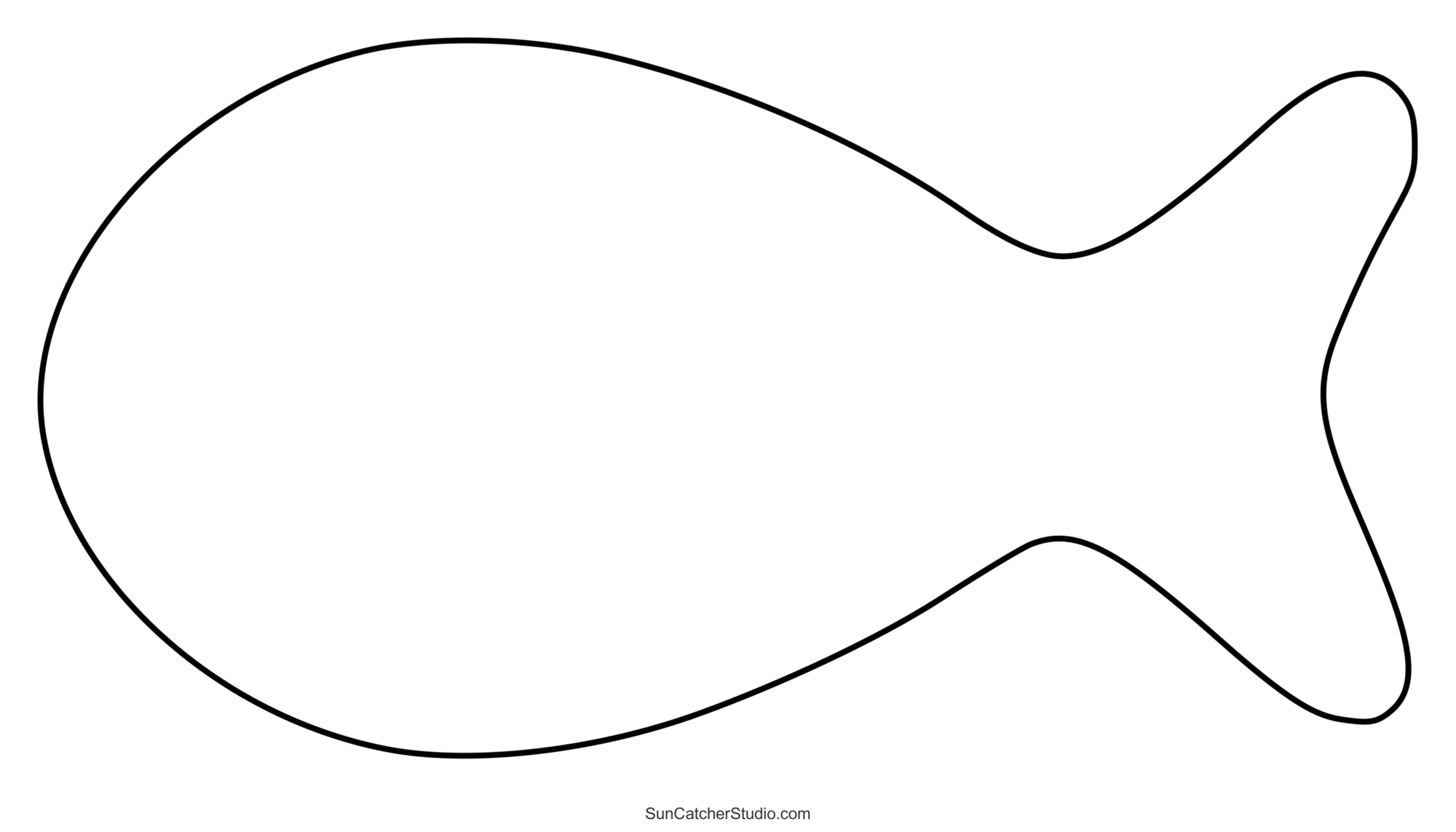 Free Printable Large Fish Template