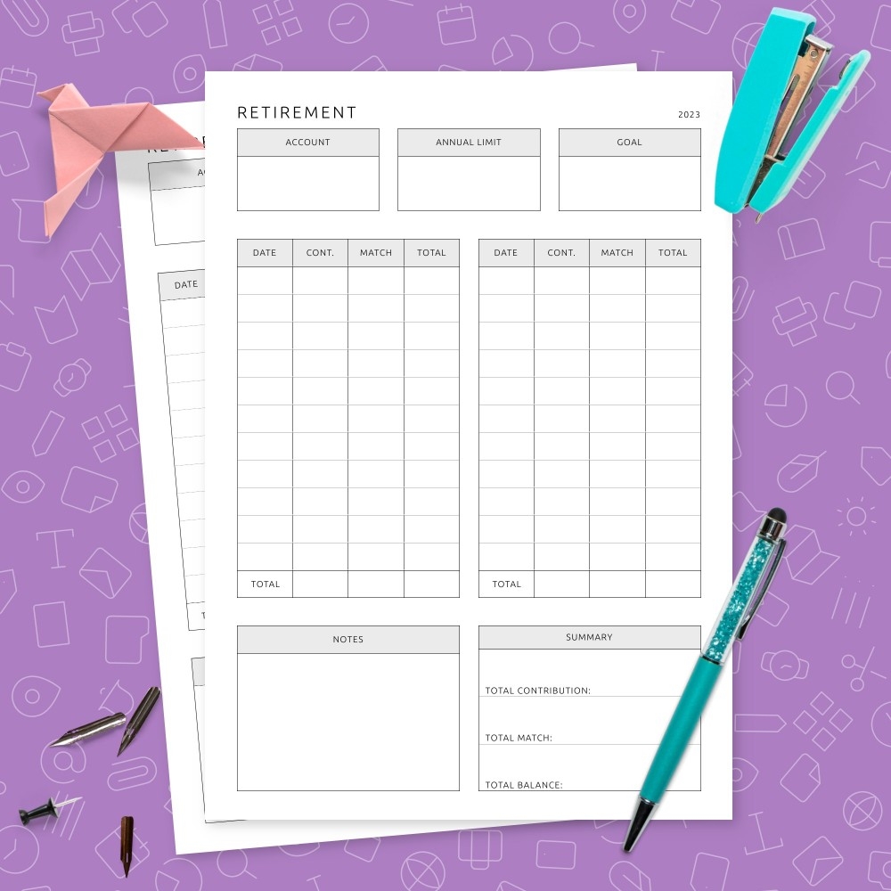 Formal Retirement Plan Template Template Printable PDF