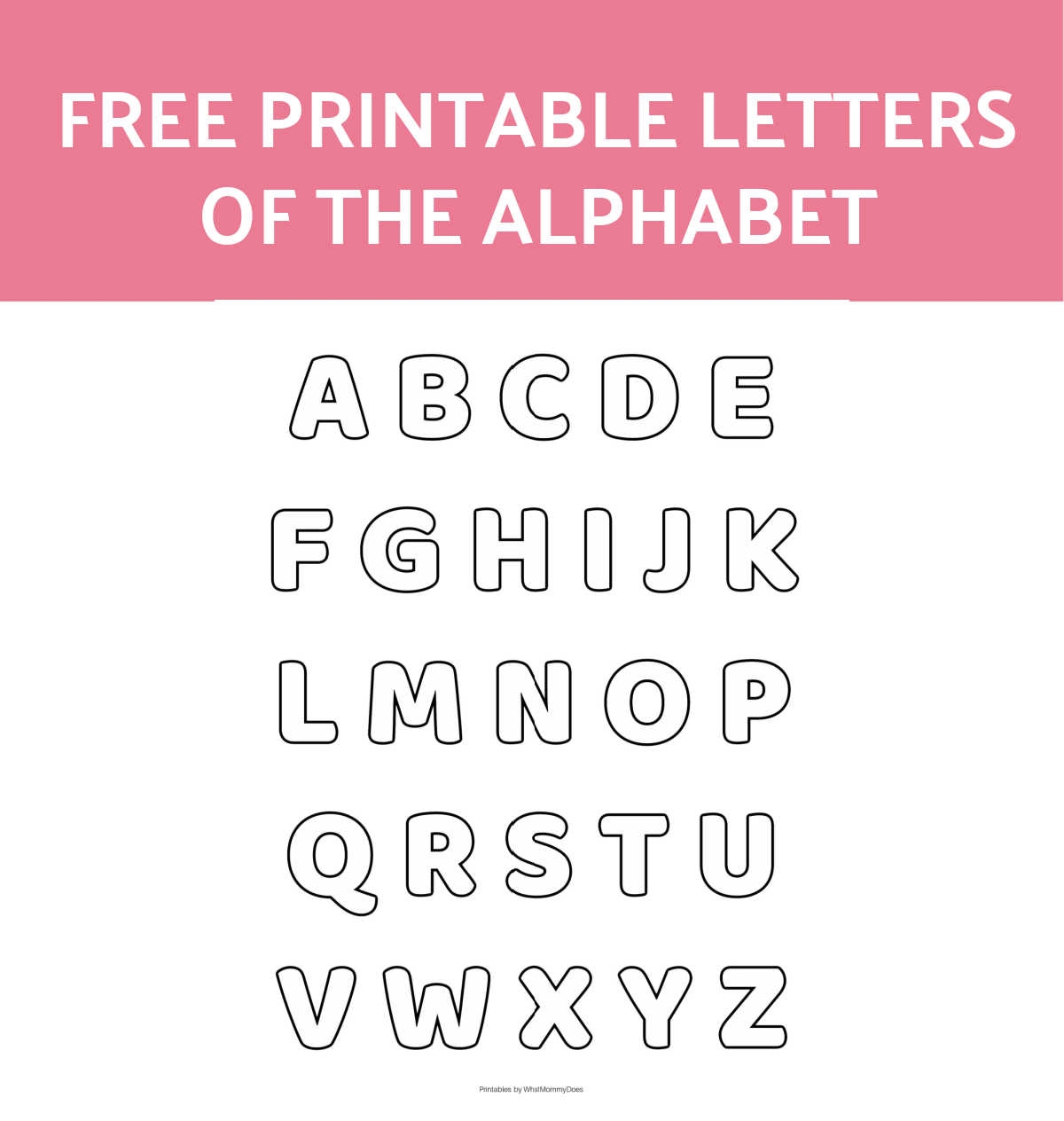 Free Alphabet Printables Letters Worksheets Stencils U0026 ABC Free Alphabet Printables Letters Worksheets Stencils U0026 ABC