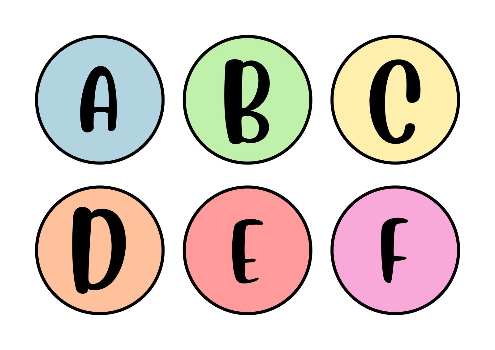 Free Printable Letter Templates Colored