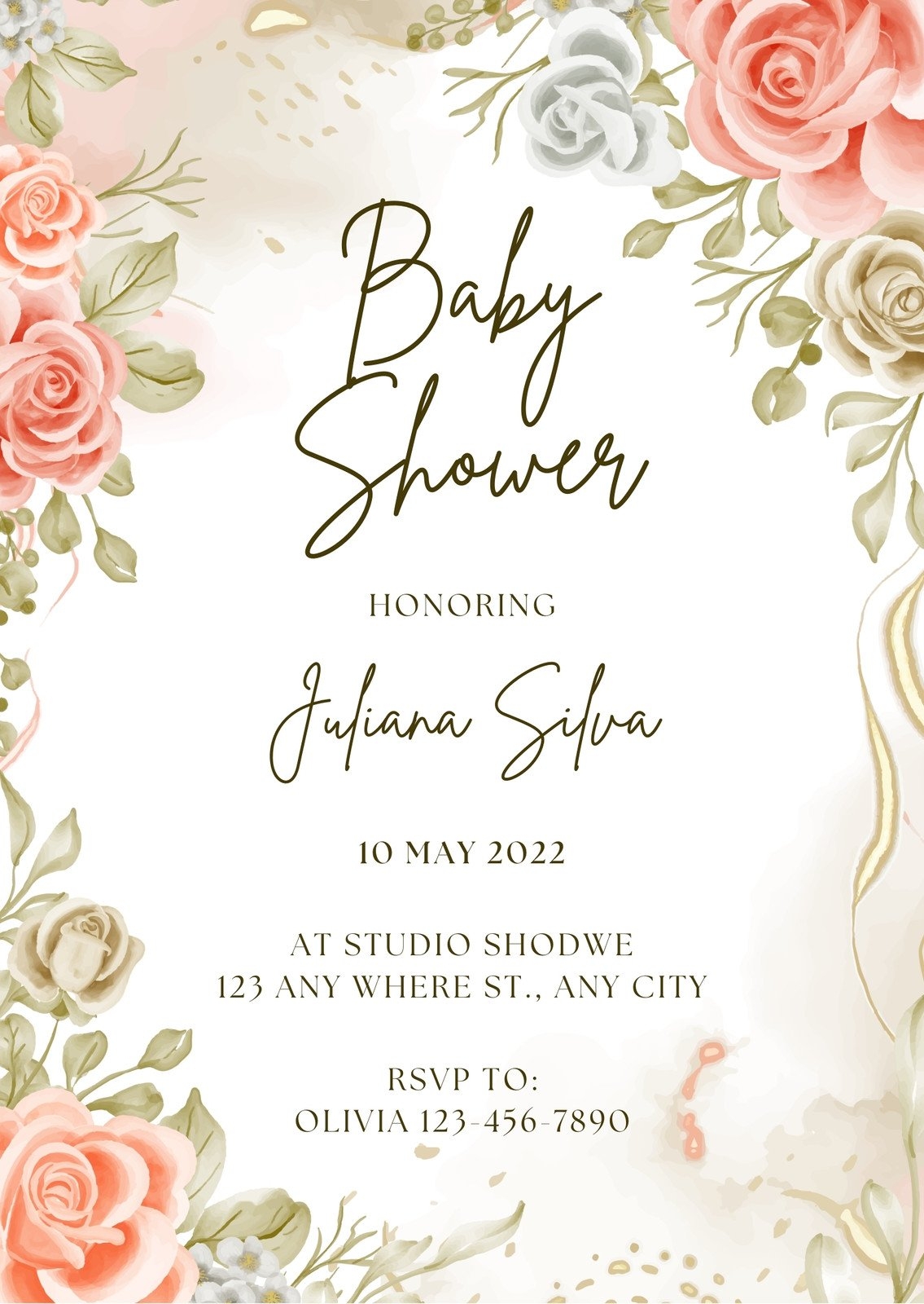 Free Printable Invitations Templates Baby Shower