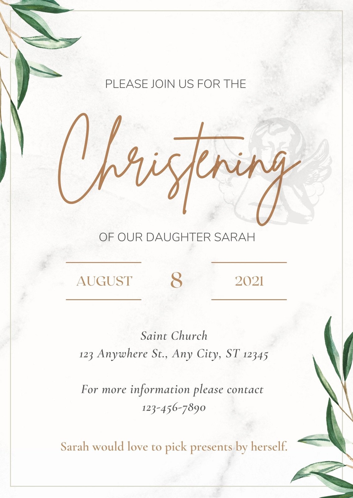 Free And Customizable Christening Templates Canva