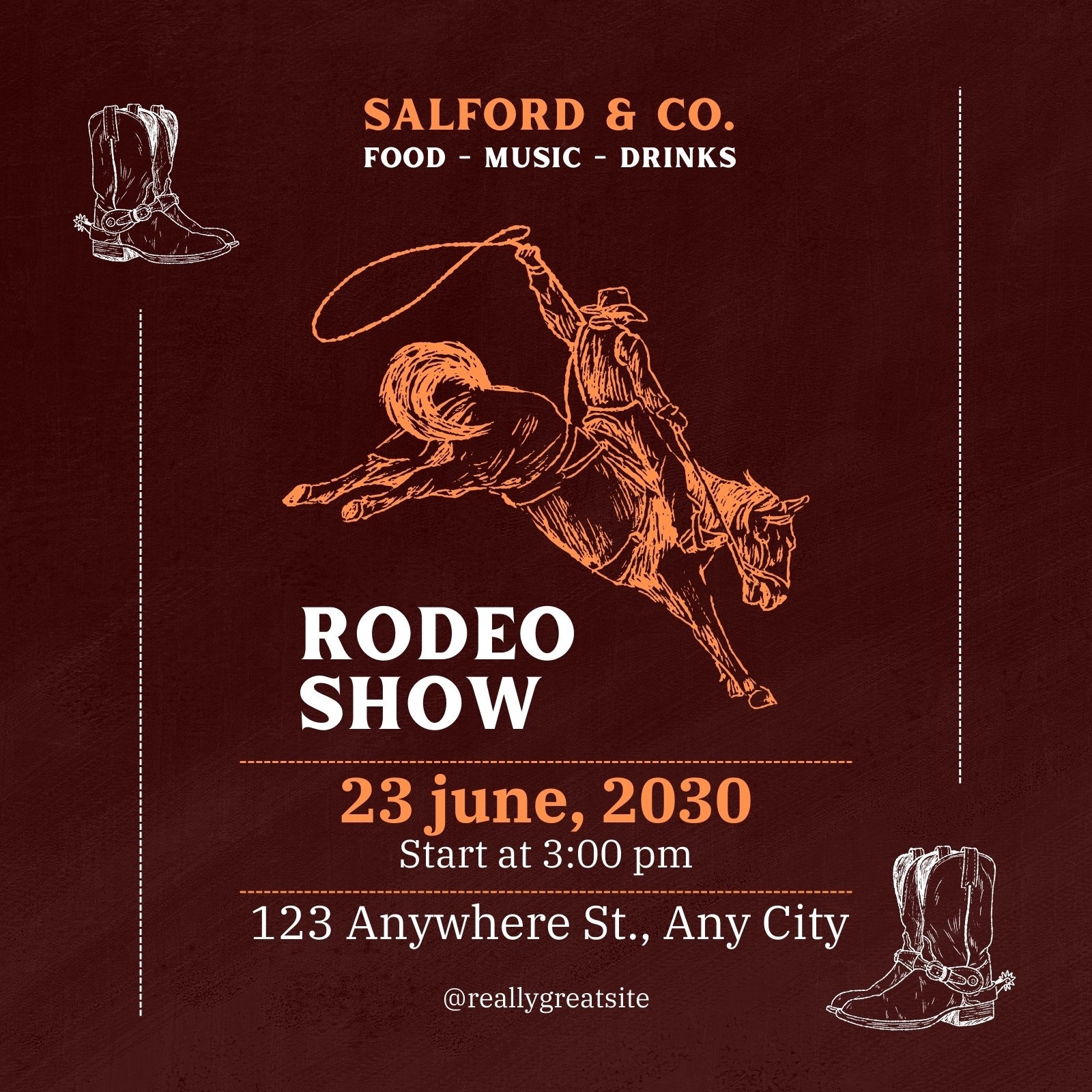 Free Printable Rodeo Templates