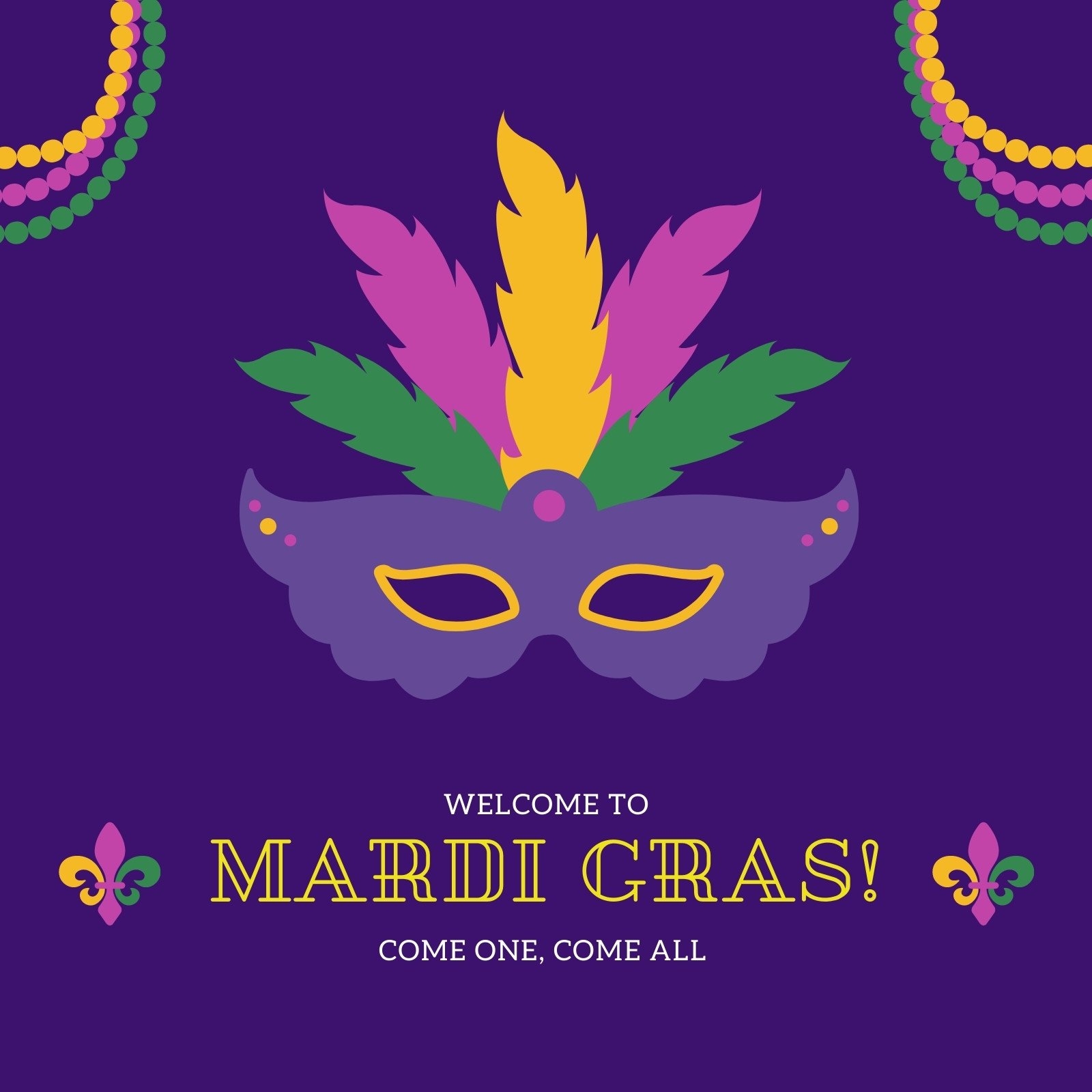 Free Printable Mardi Gras Templates