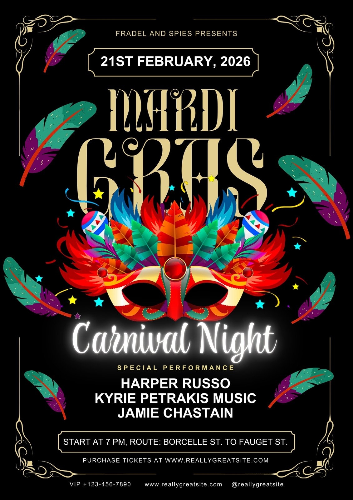 Free Printable Mardi Gras Templates