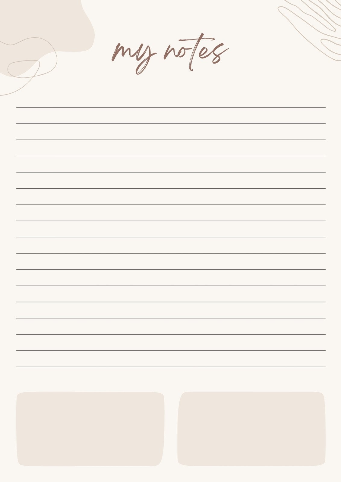 Free And Customizable Notes Templates Free And Customizable Notes Templates