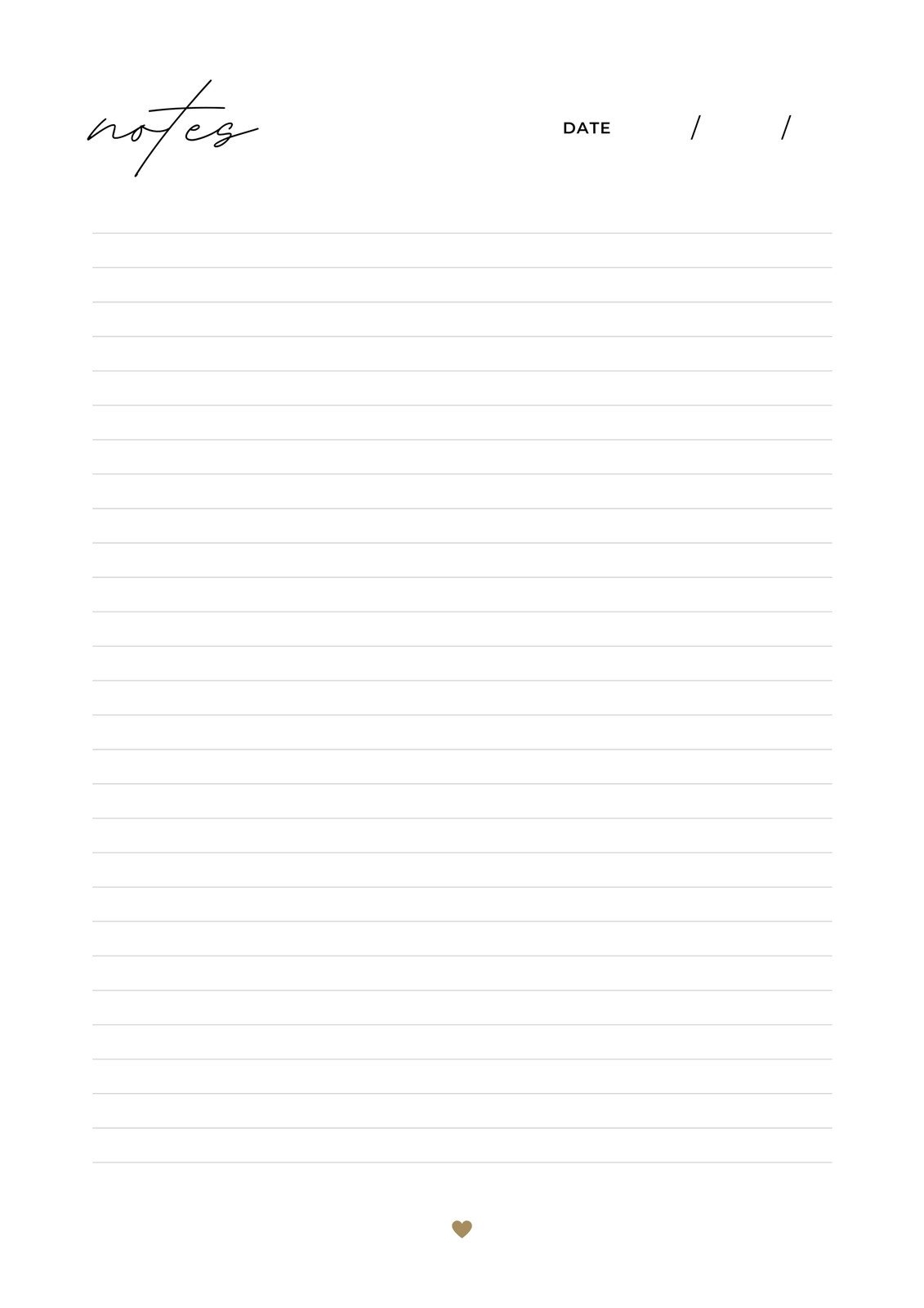 Free And Customizable Notes Templates