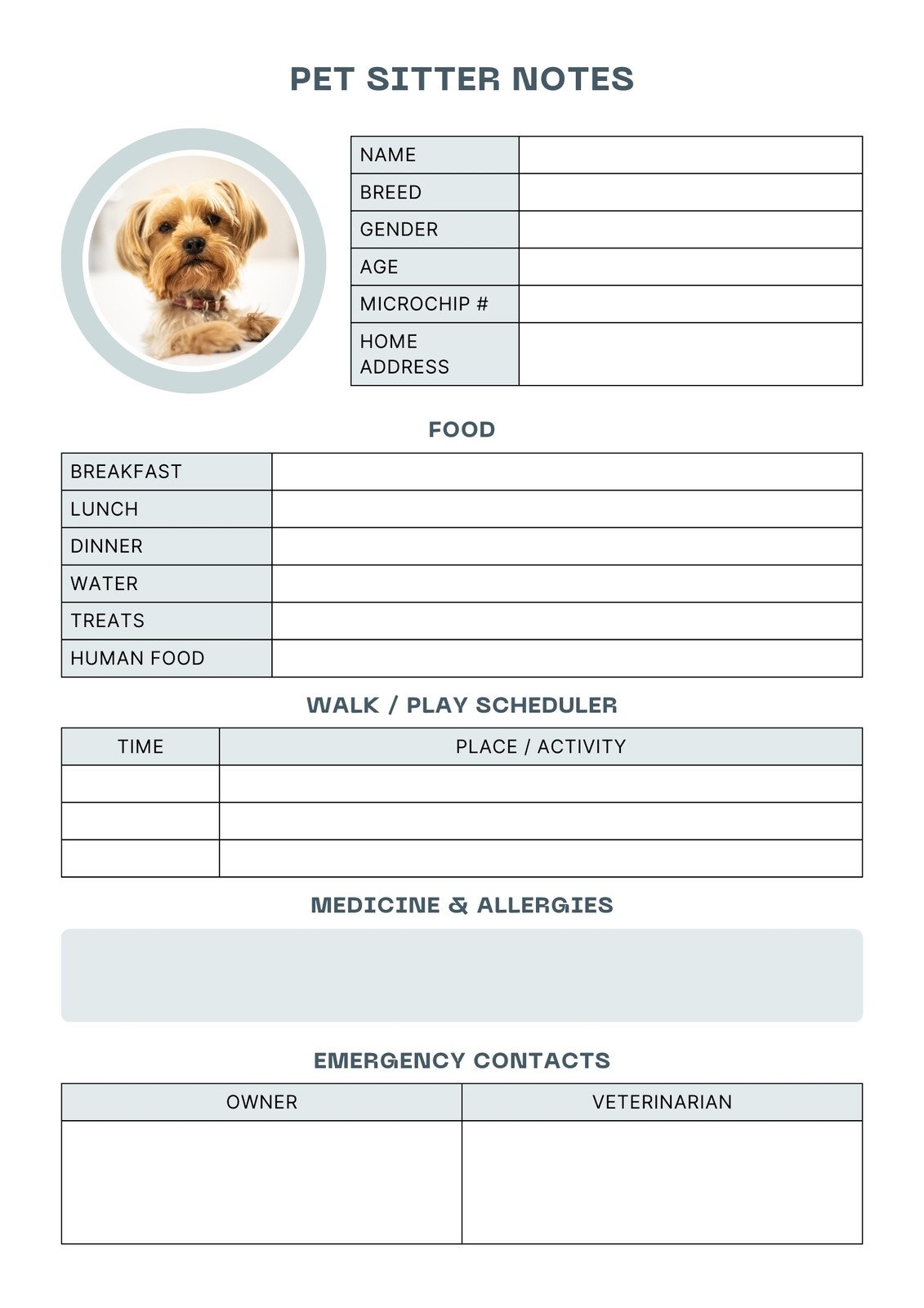 Free And Customizable Pet Templates Free And Customizable Pet Templates