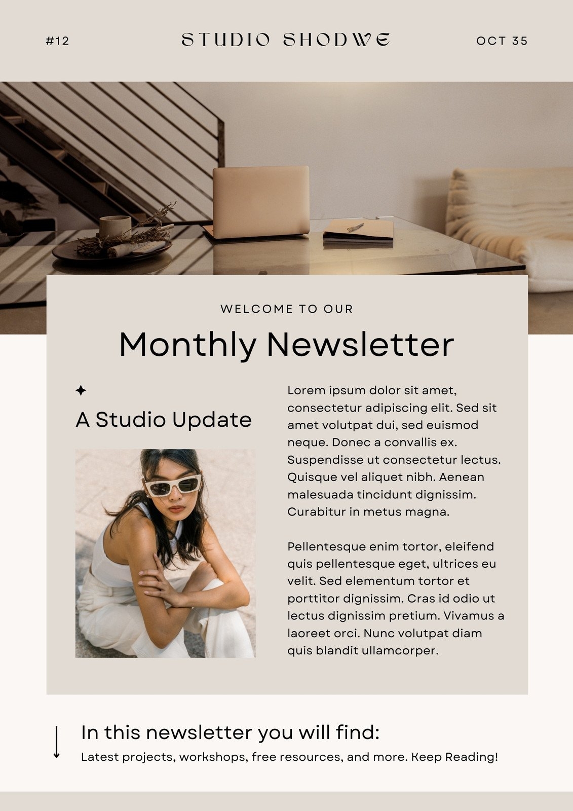 Free Printable Newsletter Templates Letter Size