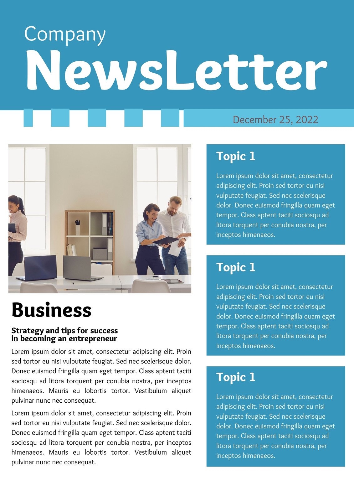 Free And Customizable Professional Newsletter Templates Canva
