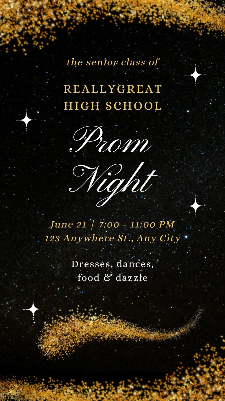 Free Printable Prom Invitation Templates Free Printable Prom Invitation Templates