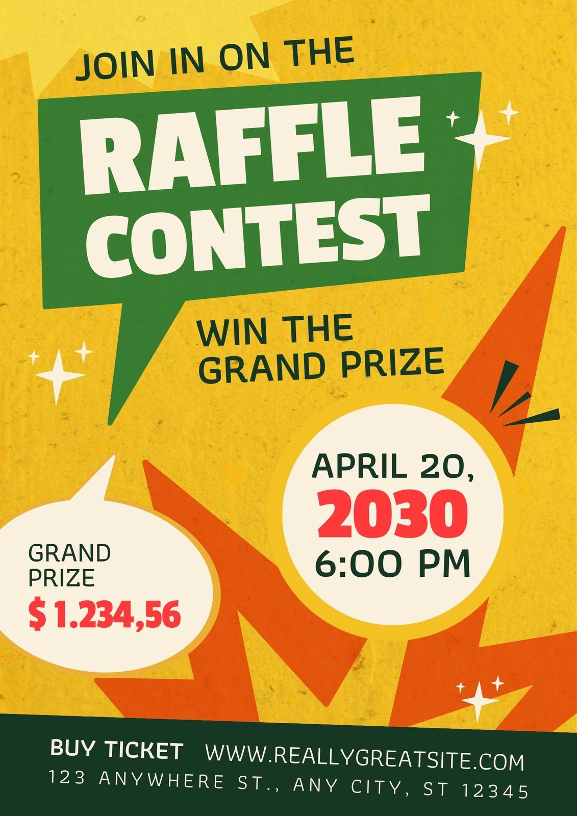 Free And Customizable Raffle Templates