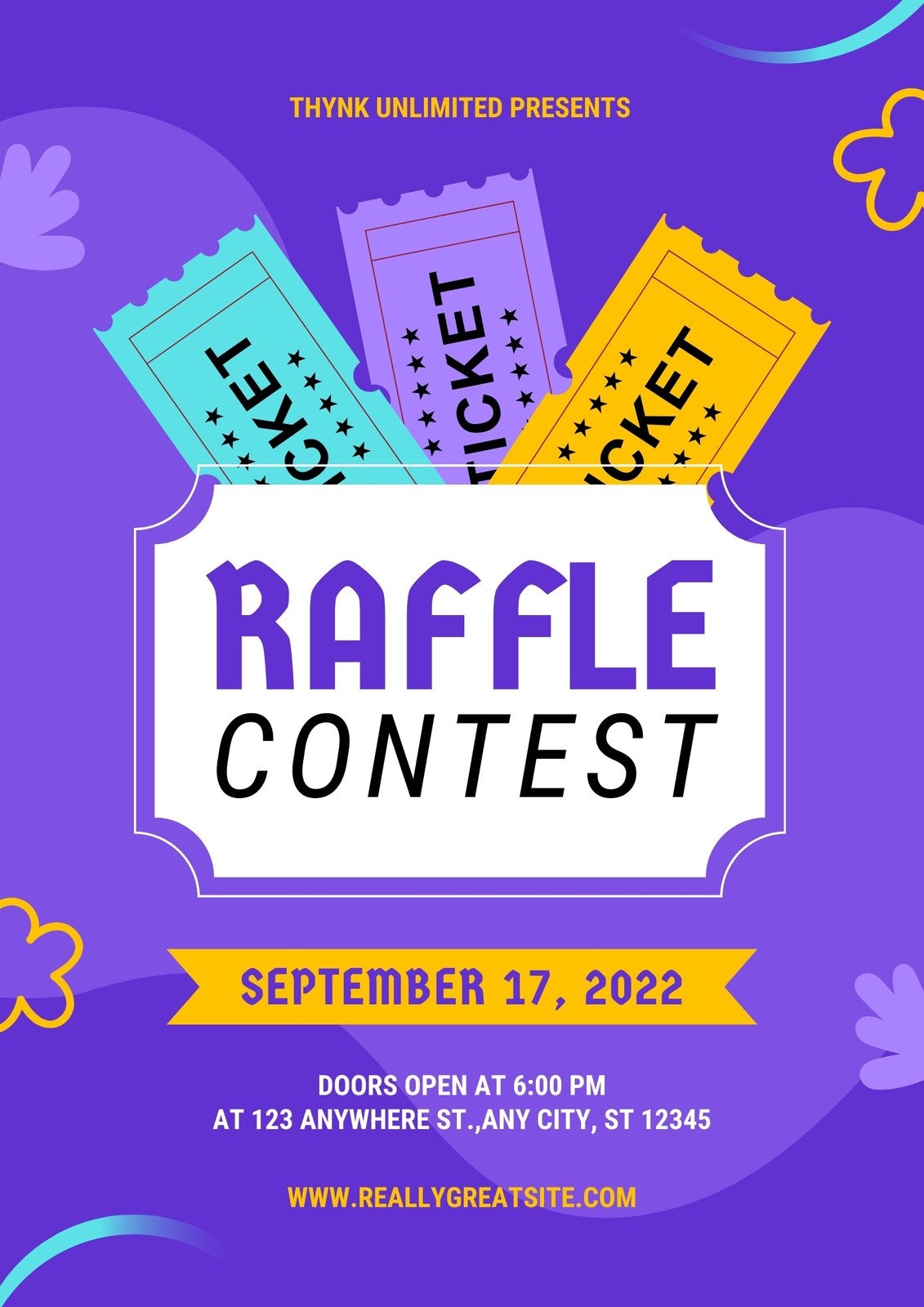 Free And Customizable Raffle Templates