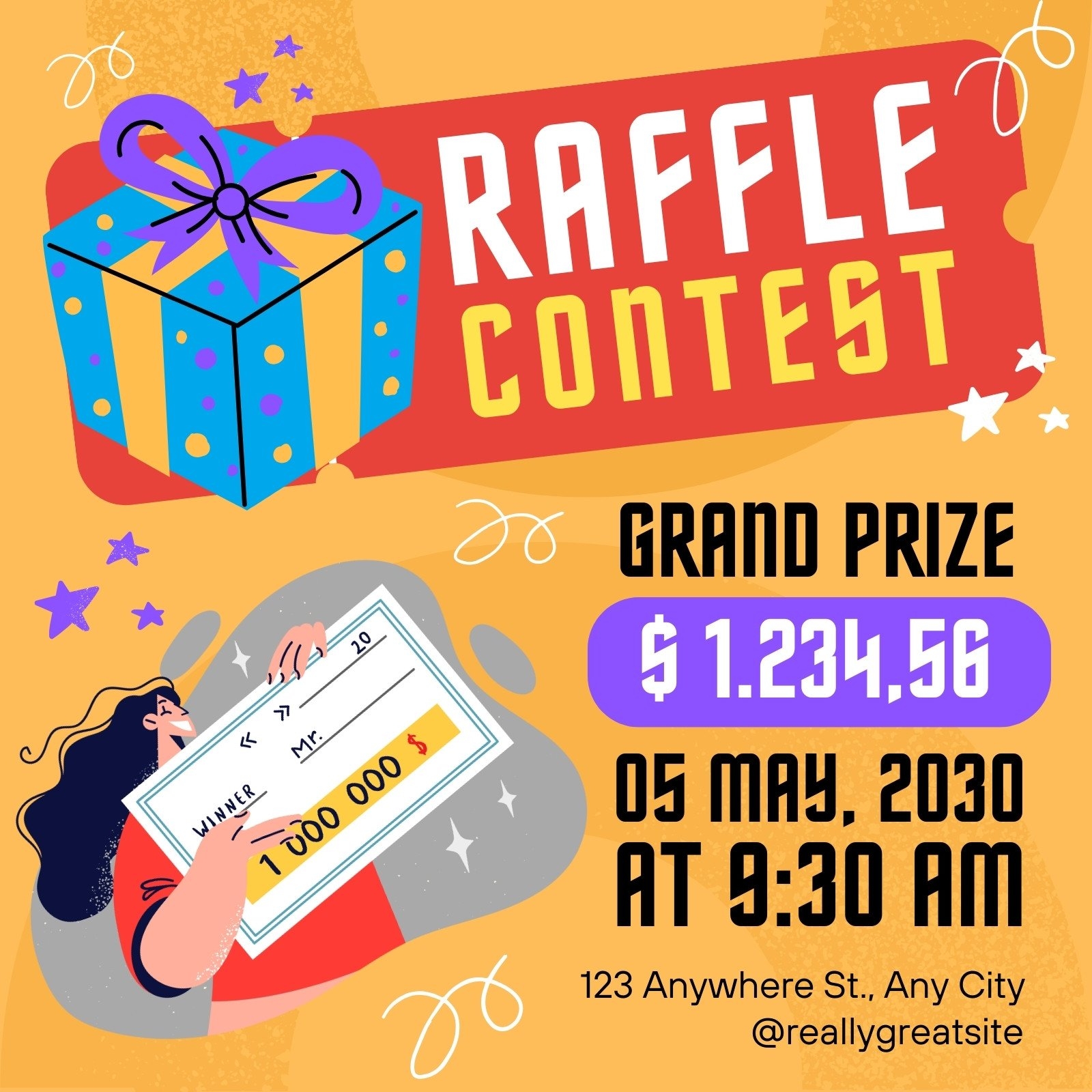 Free And Customizable Raffle Templates