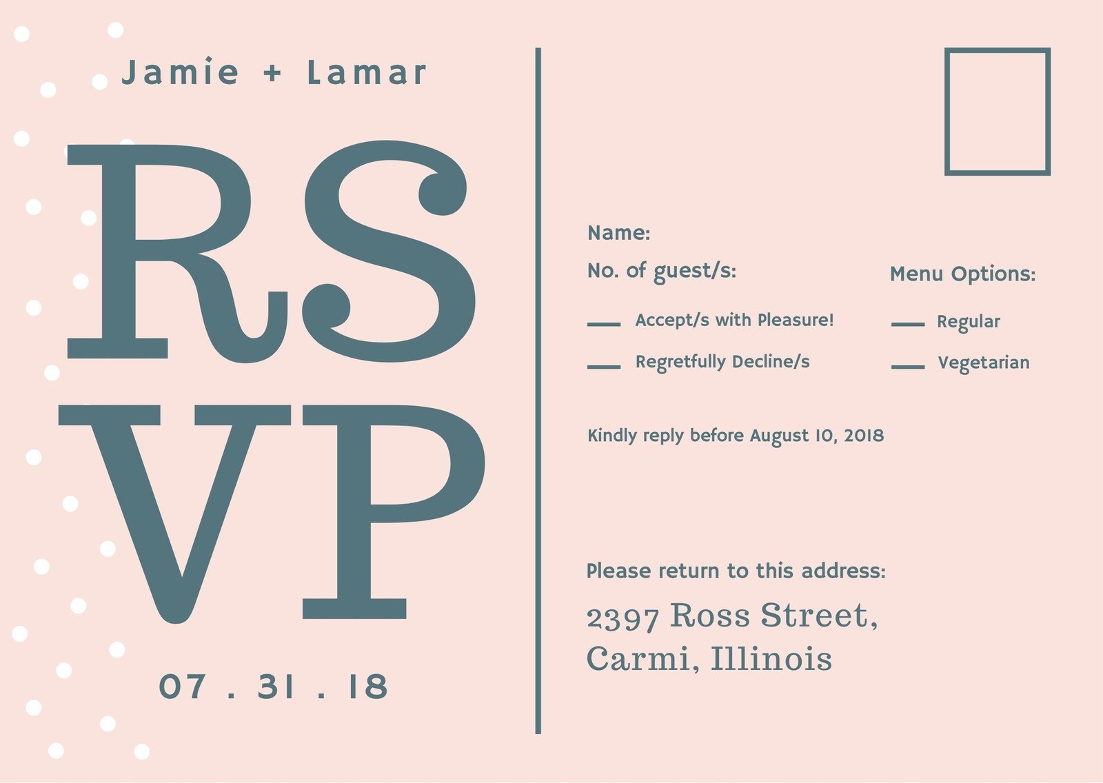 Free Printable Rsvp Postcard Templates Free Printable Rsvp Postcard Templates