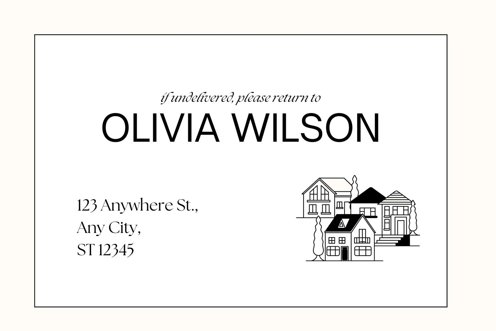 Free Printable Return Address Templates